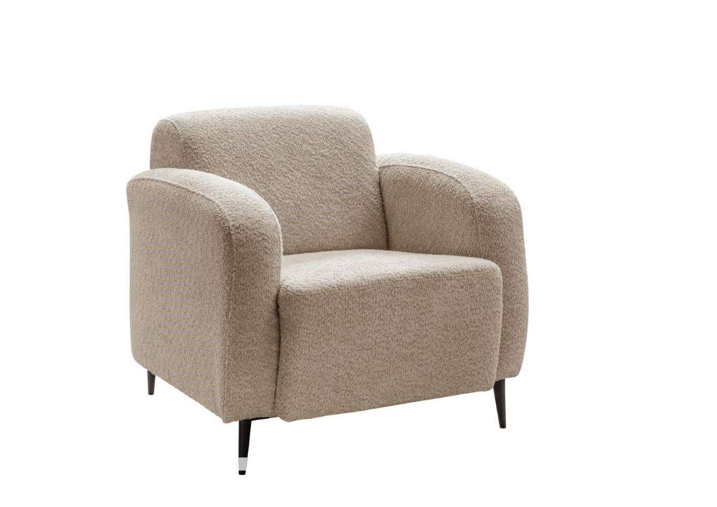 Sofa Set Marone 3er+2er+Sessel von Benformato mit Metallfüßen | verschiedene Farben