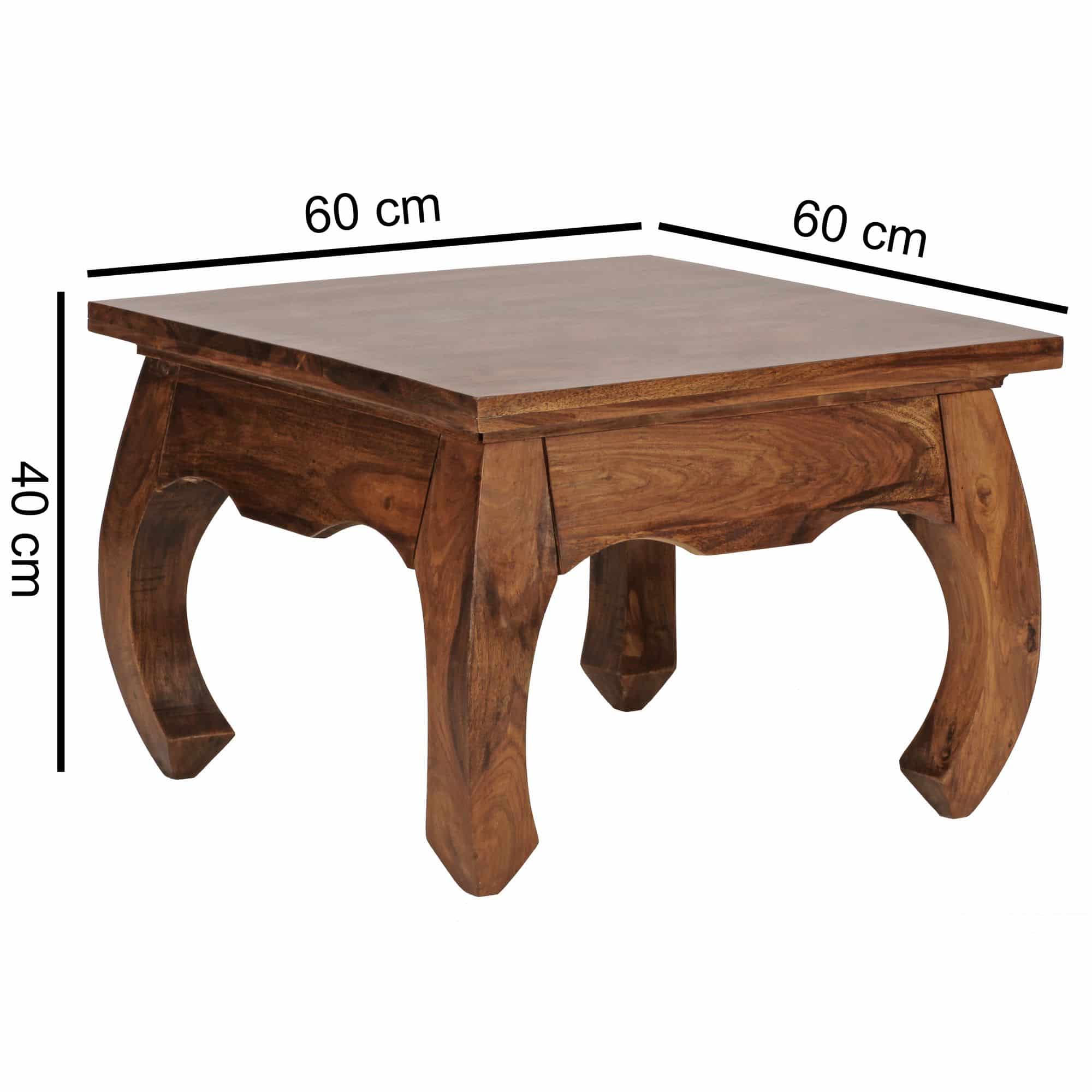 Couchtisch Massiv-Holz Sheesham 60 cm breit Wohnzimmer-Tisch Design dunkel-braun Landhaus-Stil Beistelltisch Couchtisch Massiv-Holz Sheesham 60 cm breit Wohnzimmer-Tisch Design dunkel-braun Landhaus-Stil Beistelltisch