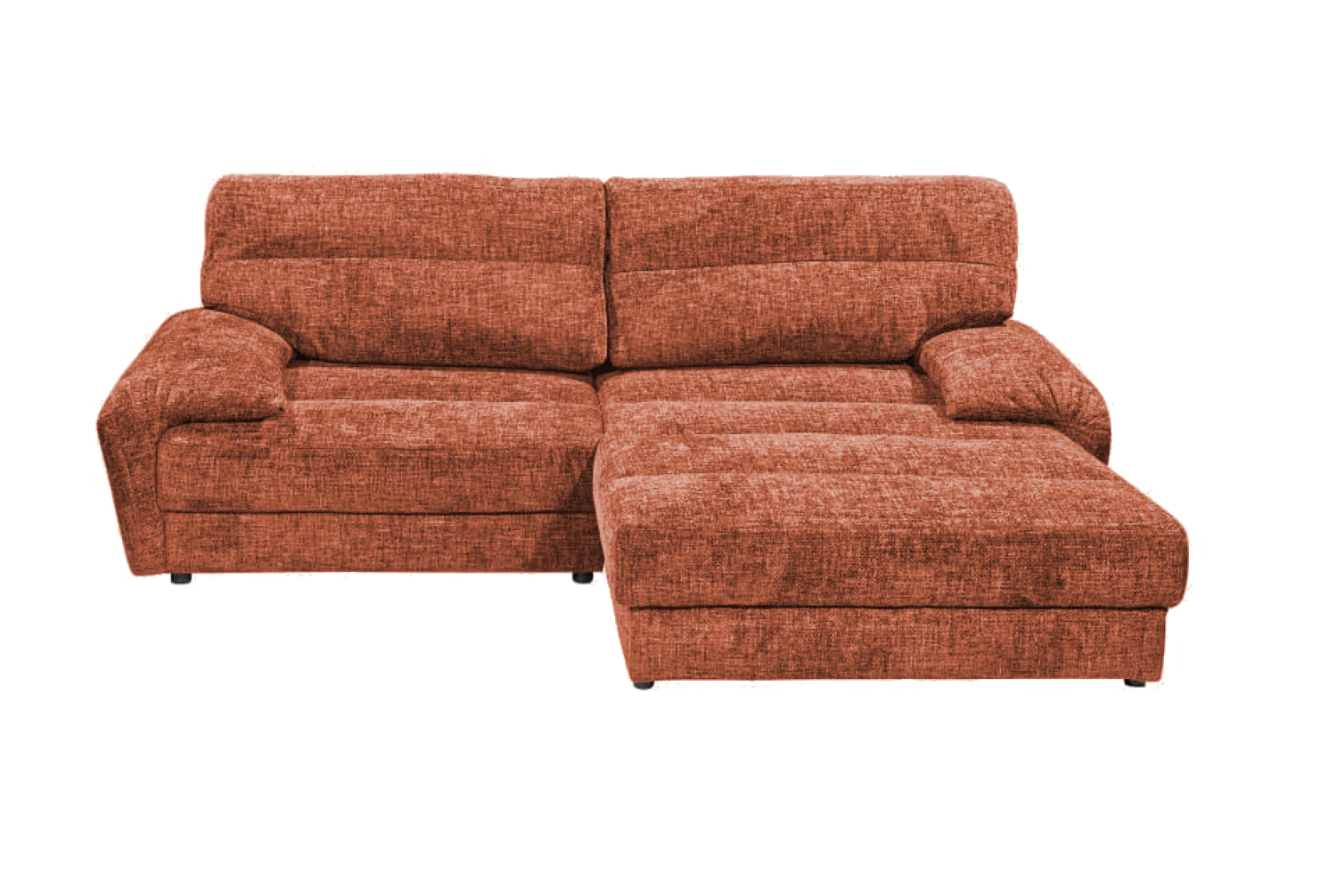 Sofa Princeton von Ed Exciting Design – Beidseitig montierbar, mit Nosagfederung und optionalem Hocker