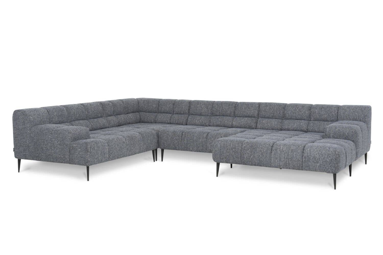 Wohnlandschaft Liam von designwerk – moderne Flachgewebe-Wohnlandschaft mit Sitztiefenverstellung