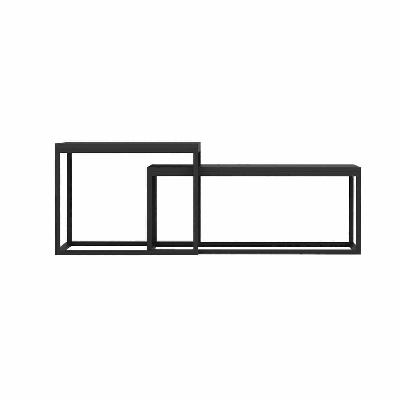 Leka - schwarz - 2er Satztisch