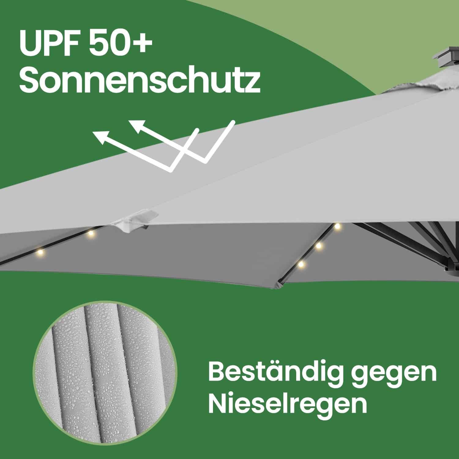 Sonnenschirm, Ampelschirm, 300 cm Sonnenschirm, Ampelschirm, 300 cm