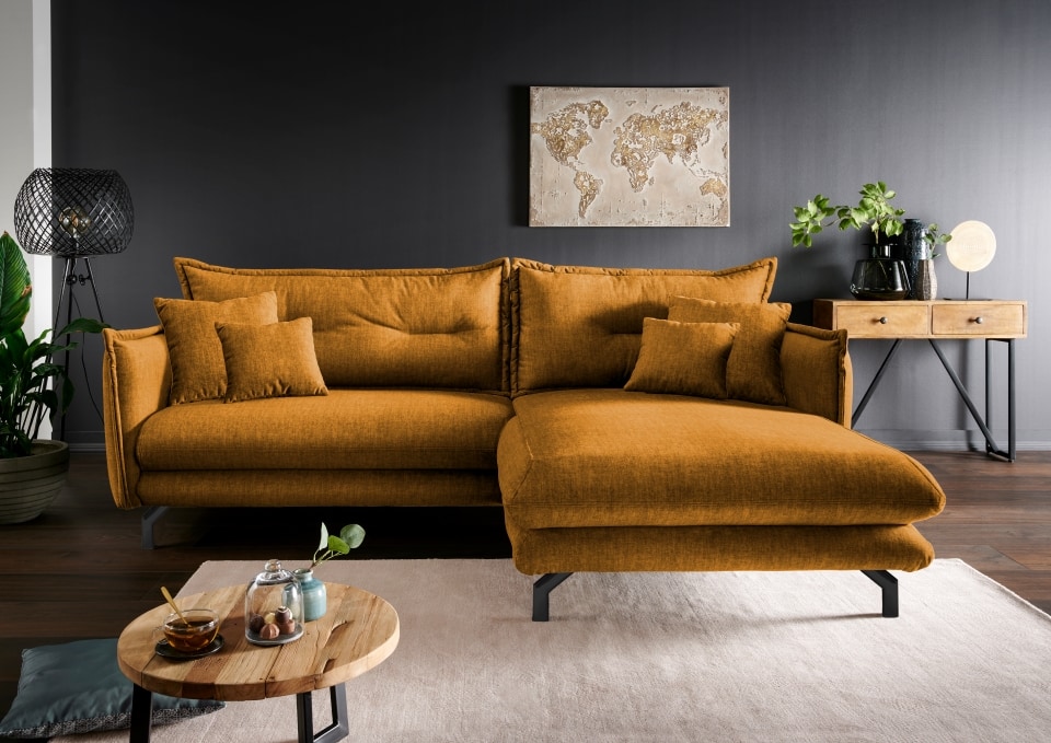 Vintage Designer Ecksofa Lava von Benformato - in Mikrofaser oder exklusivem Cord-Stoff Vintage Designer Ecksofa Lava von Benformato - in Mikrofaser oder exklusivem Cord-Stoff