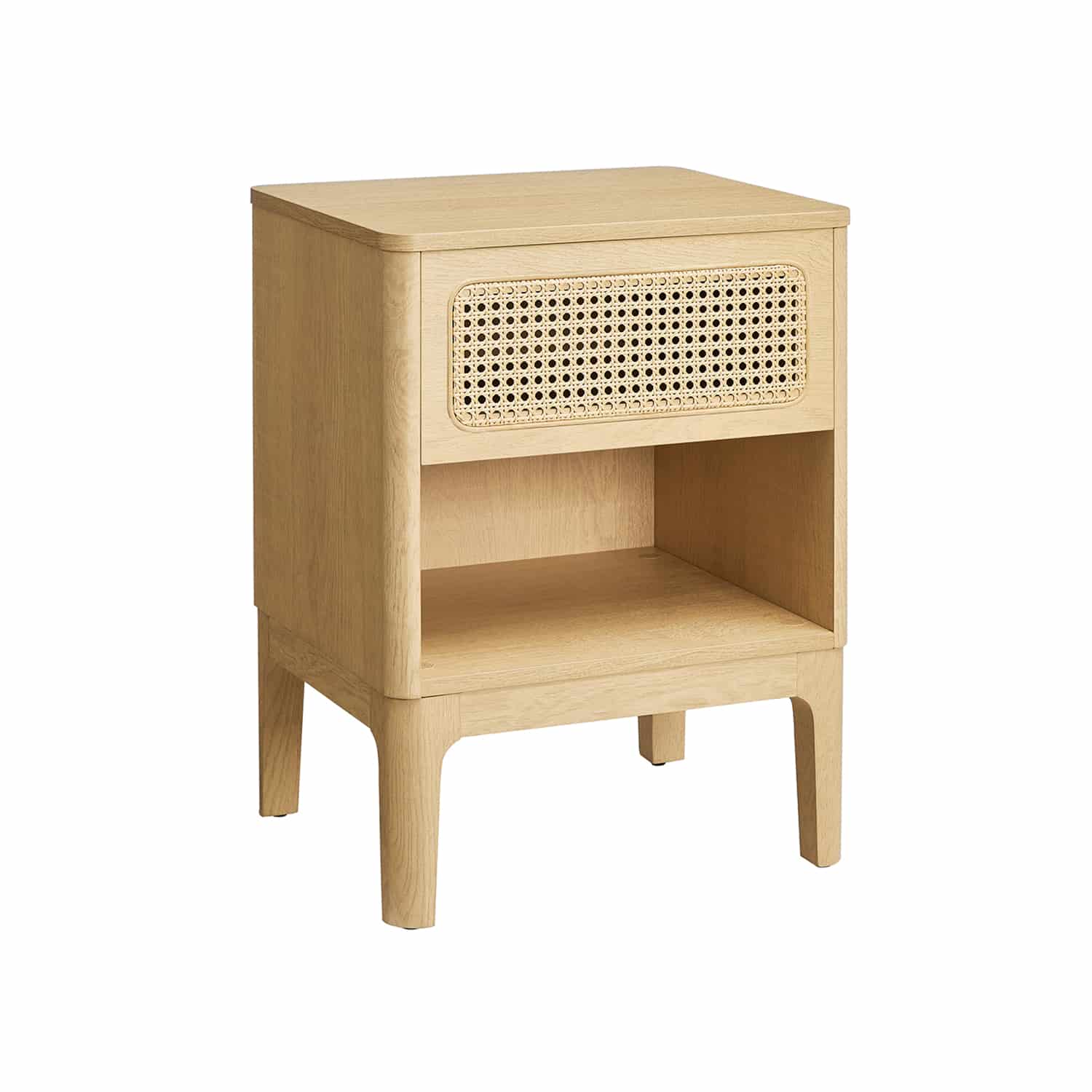 Nachttisch mit Schublade und offenem Fach modern Nachttisch mit Schublade und offenem Fach modern