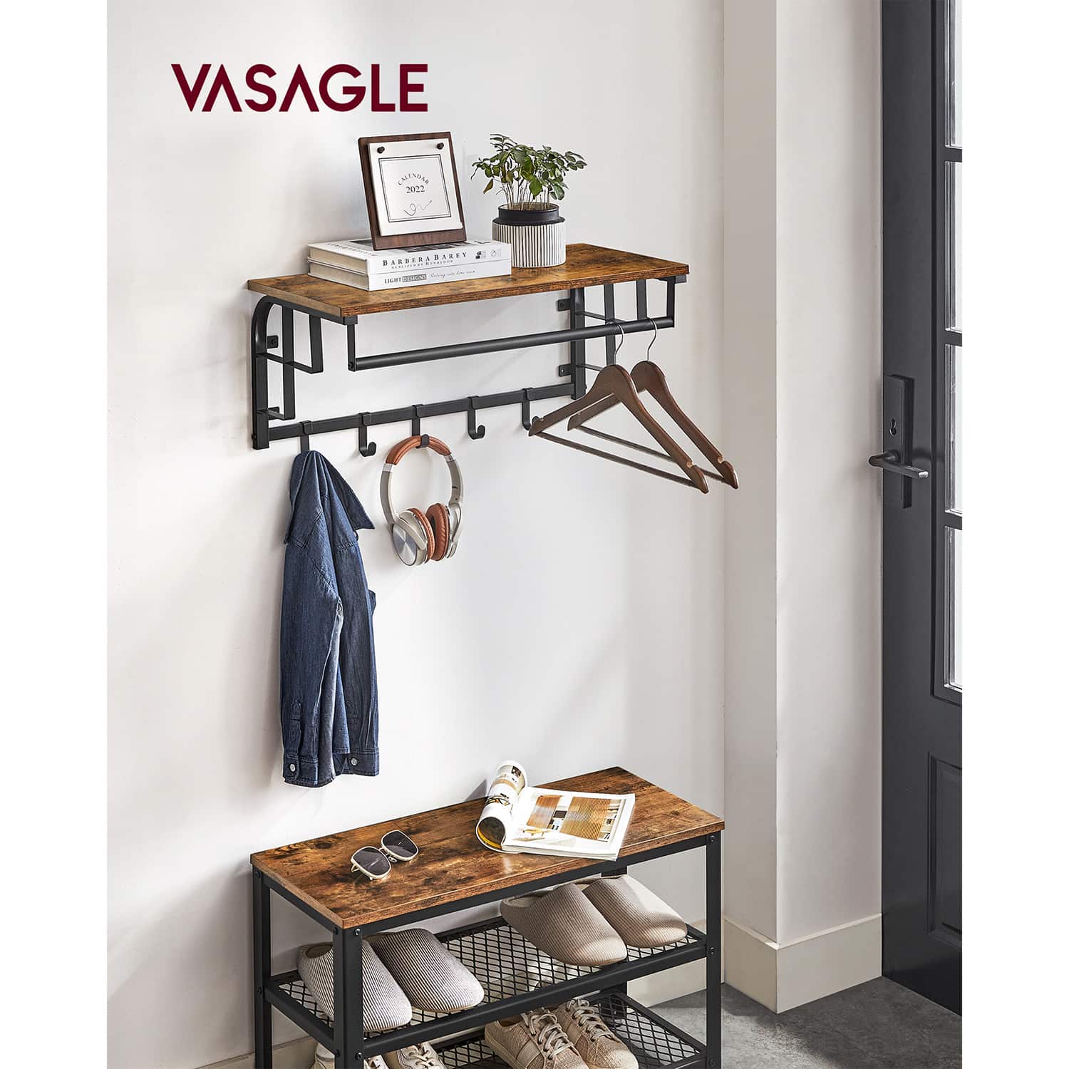 Industrie-Design Wandgarderobe-B34LCR12BX Industrie-Design Wandgarderobe-B34LCR12BX