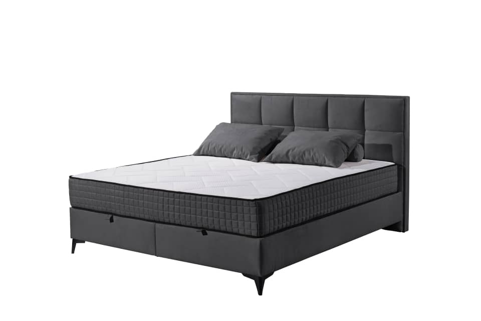 Boxspringbett Monroe A Anthrazit |Bettkasten|Duo-Matratze (Härtegrad H3/H4) von ED Exciting Design – Erhältlich in 160x200 cm Boxspringbett Monroe A Anthrazit |Bettkasten|Duo-Matratze (Härtegrad H3/H4) von ED Exciting Design – Erhältlich in 160x200 cm