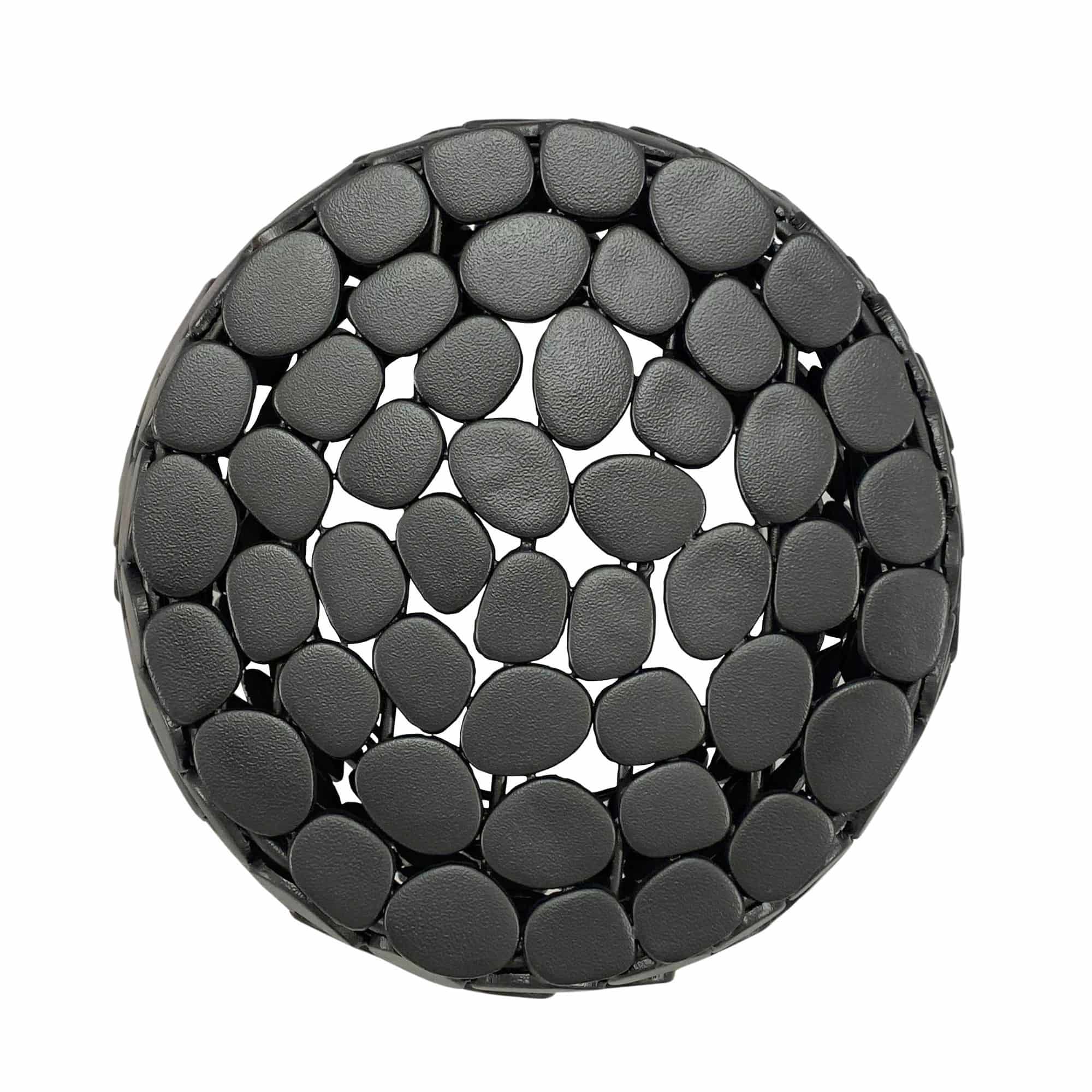 Design Beistelltisch rund 40cm aus Aluminium schwarz – Couchtisch Alu – kleiner Wohnzimmertisch Metall – Dekotisch Wohnzimmer Handmade