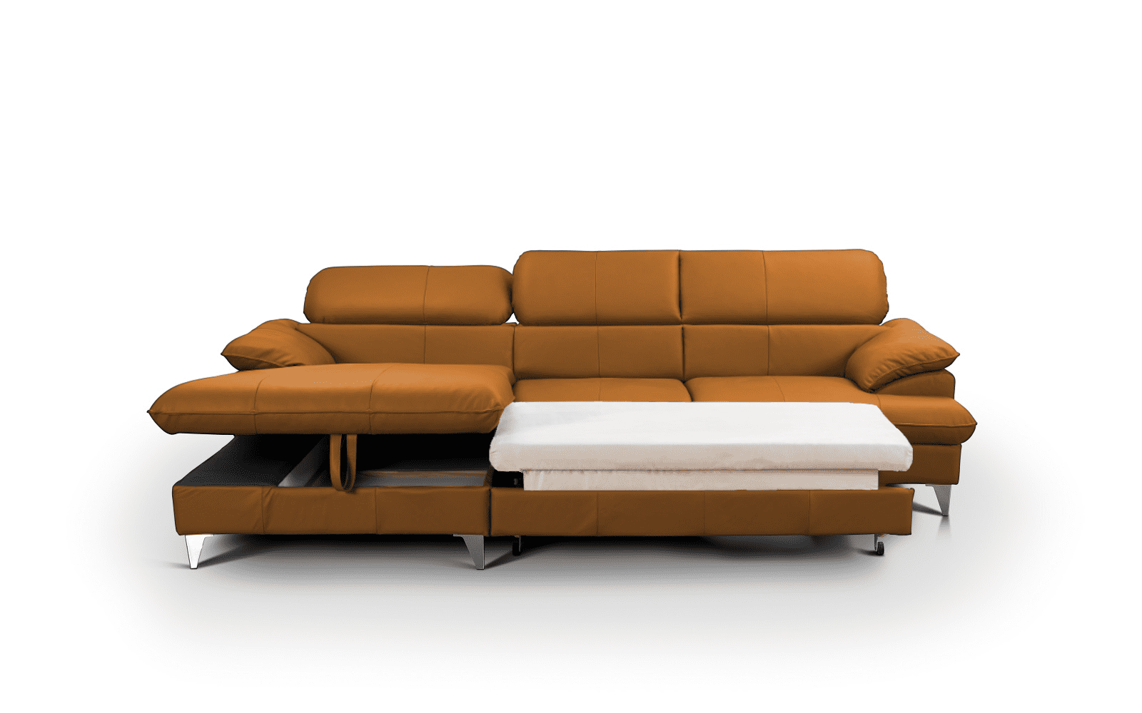 David Ecksofa Echtleder – Schlafsofa mit Bettkasten David Ecksofa Echtleder – Schlafsofa mit Bettkasten