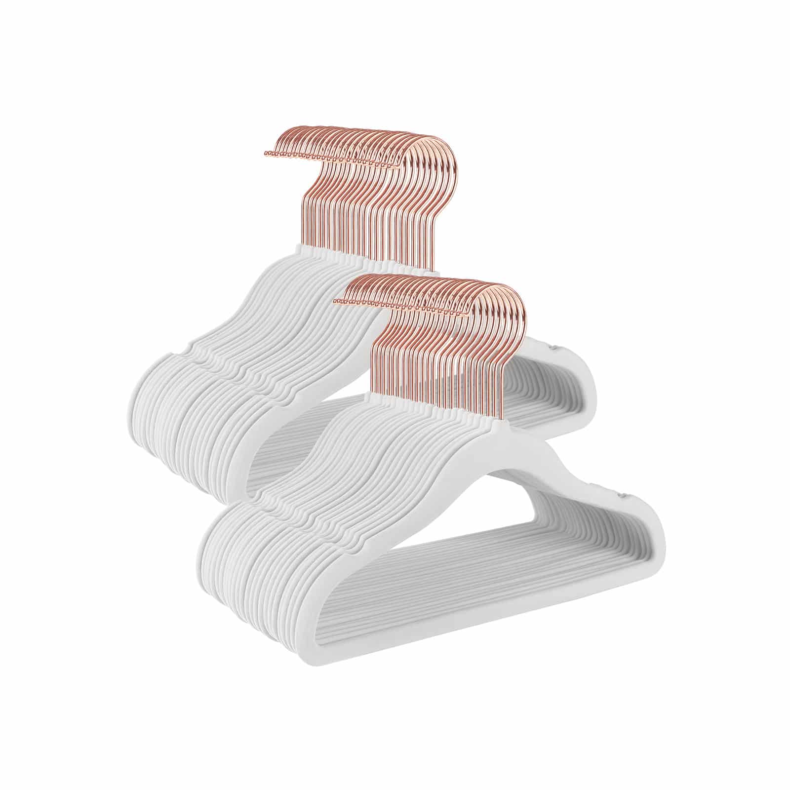 Samtbügel mit Haken in Roségold 50er Set-CRF027W01