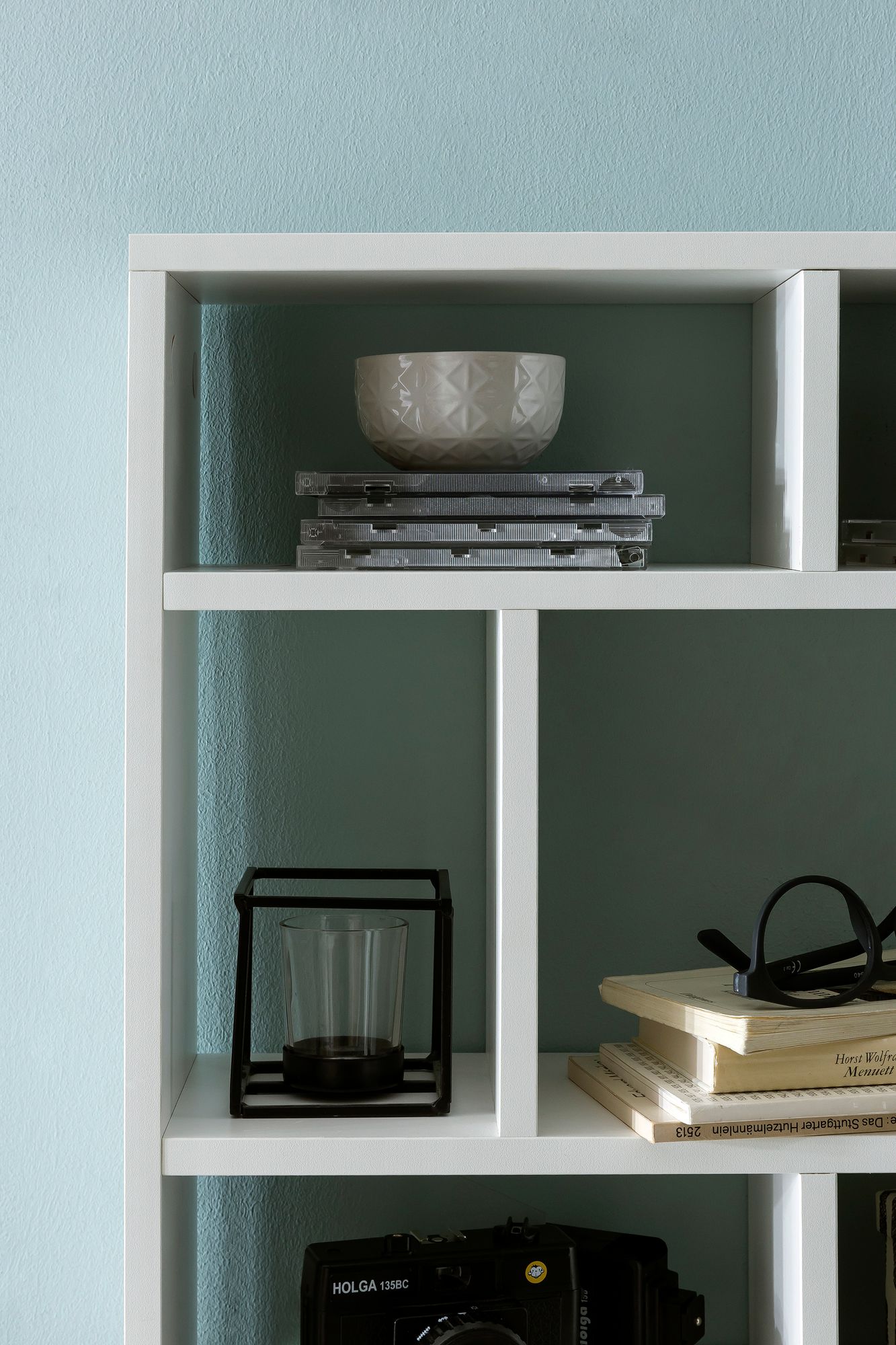 48469-WOHNLING-Wandregal-AURA-75x51x16-cm-Weiss-W_6 Wandregal WL5.810 Weiß 75x51x16 cm Holz Hängeregal Modern