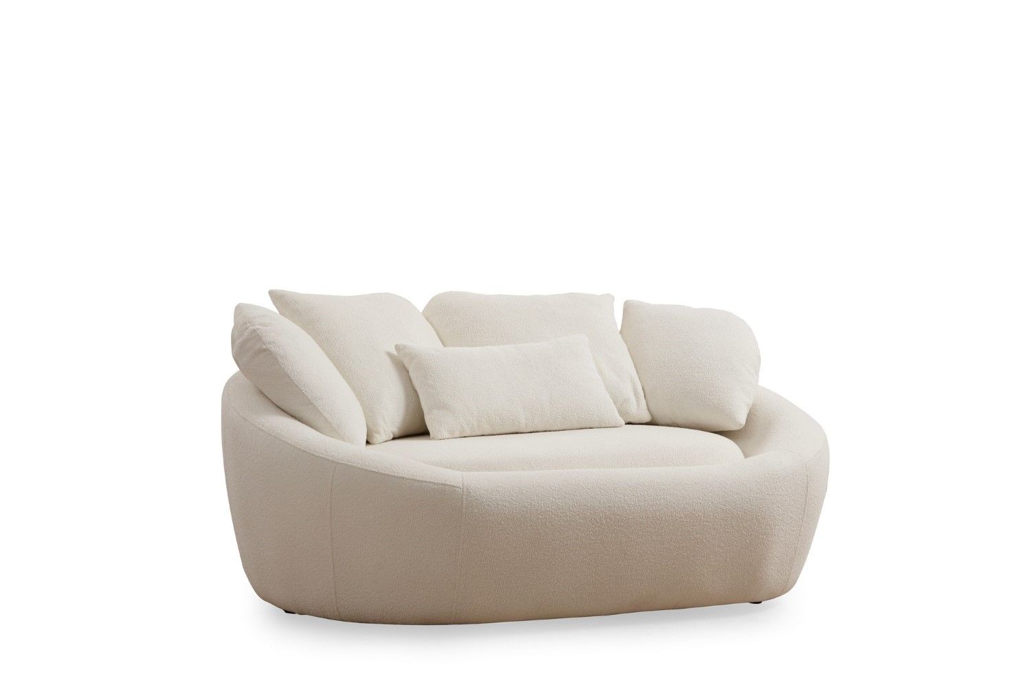 Sofa Midye Love Seat 2-Sitzer Creme Mikrofaser Sofa Midye Love Seat 2-Sitzer Creme Mikrofaser