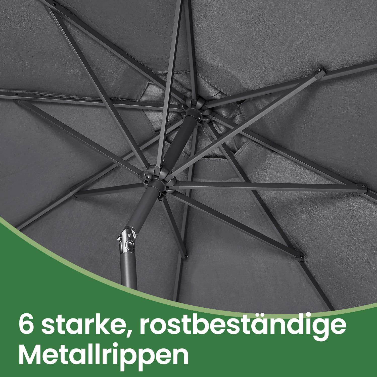 Sonnenschirm 340 cm, UPF 50+, Strandschirm Sonnenschirm 340 cm, UPF 50+, Strandschirm