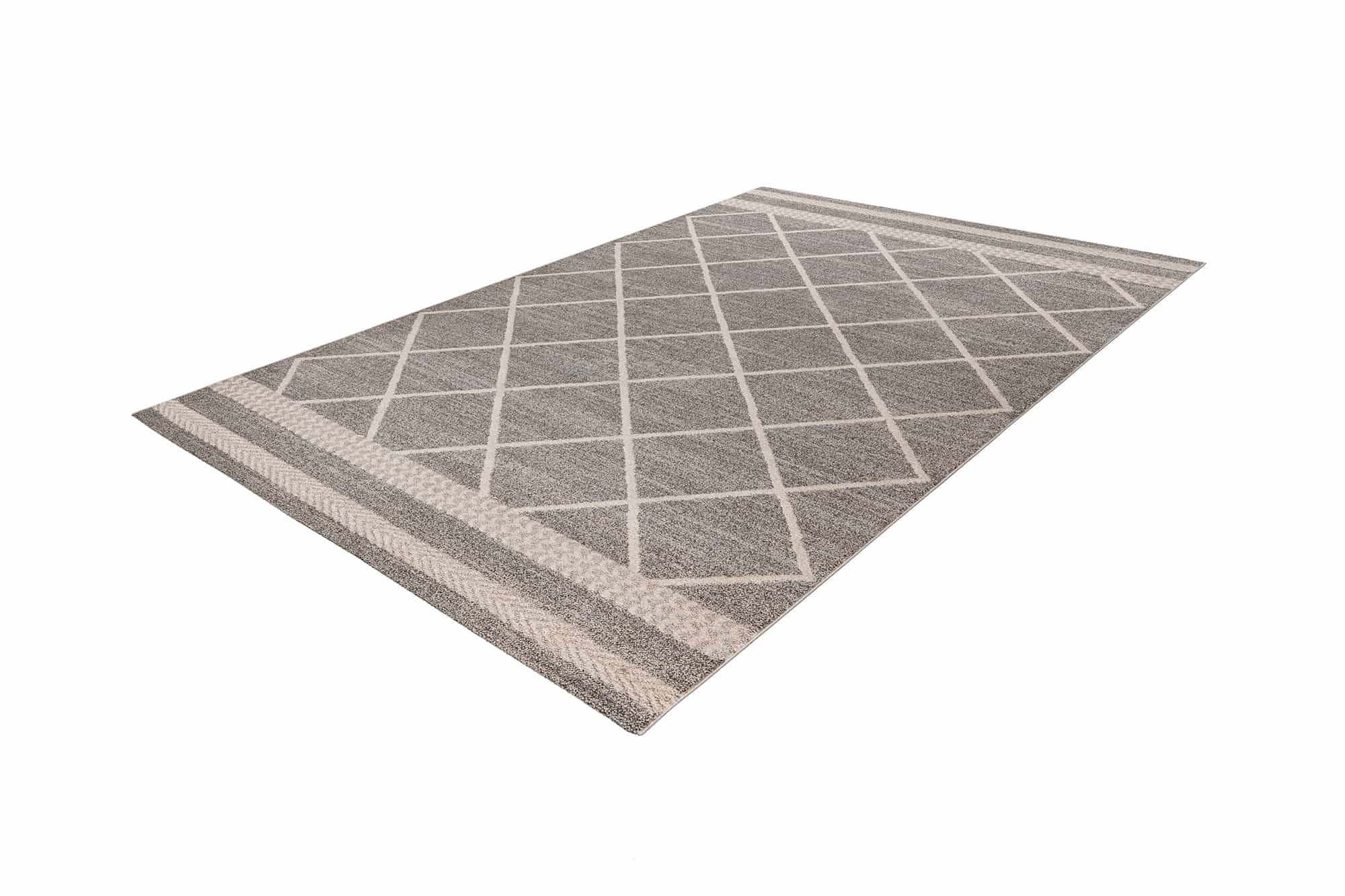 Rhombus 225 Braun / Beige 80cm x 150cm