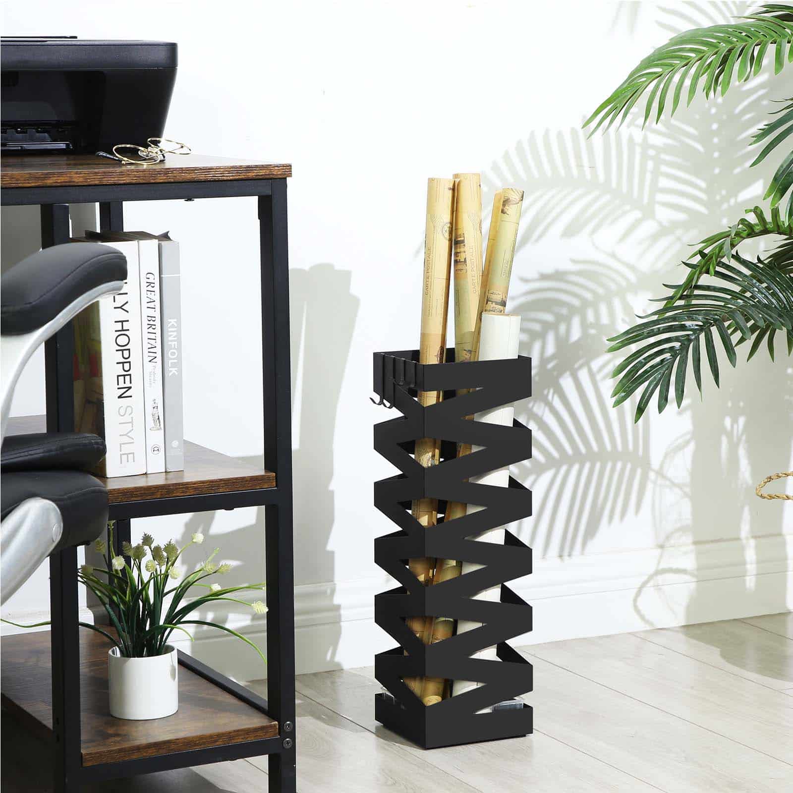 Schirmständer quadratisch Schwarz-LUC16B Schirmständer quadratisch Schwarz-LUC16B