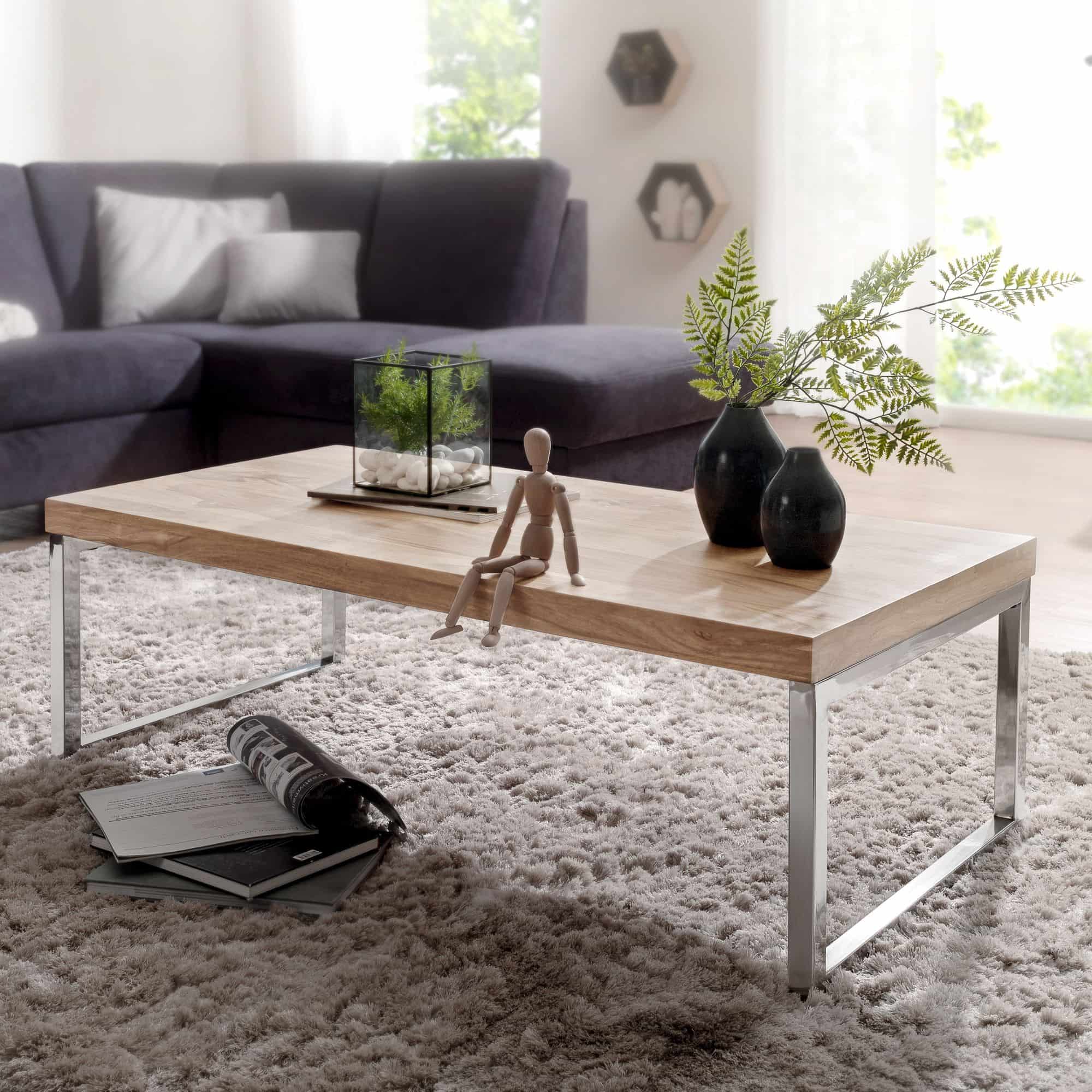 Couchtisch GUNA Massiv-Holz Akazie 120 cm breit Wohnzimmer-Tisch Design dunkel-braun Landhaus-Stil Beistelltisch Couchtisch GUNA Massiv-Holz Akazie 120 cm breit Wohnzimmer-Tisch Design dunkel-braun Landhaus-Stil Beistelltisch