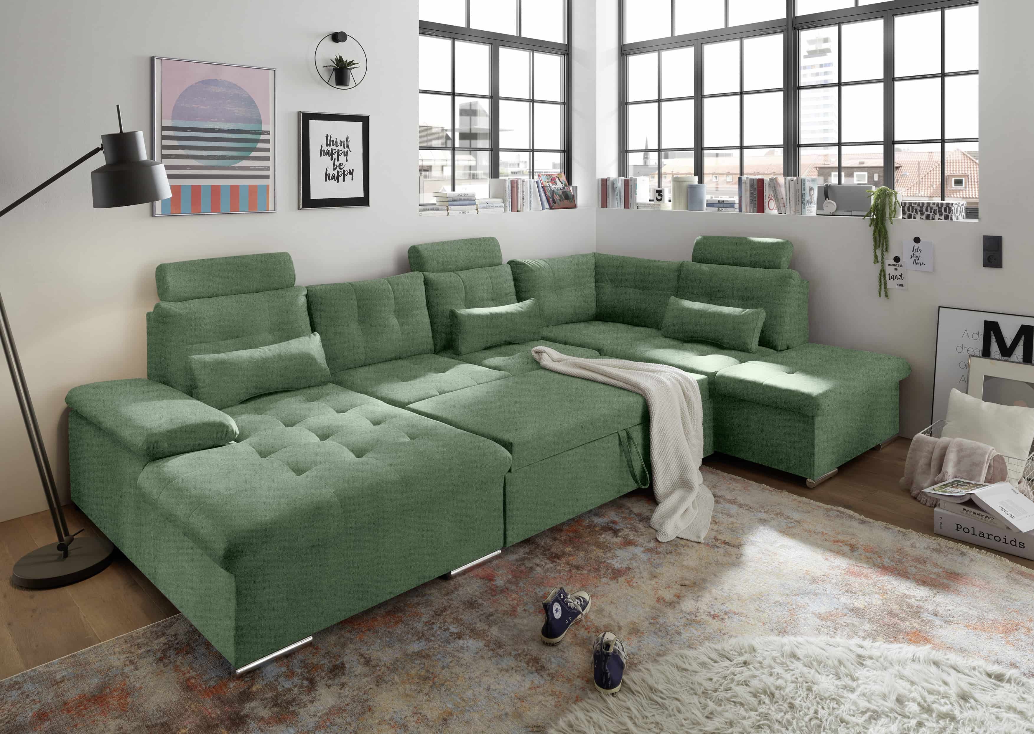 Schlafsofa grün - Medan XXL Schlafsofa grün - Medan XXL