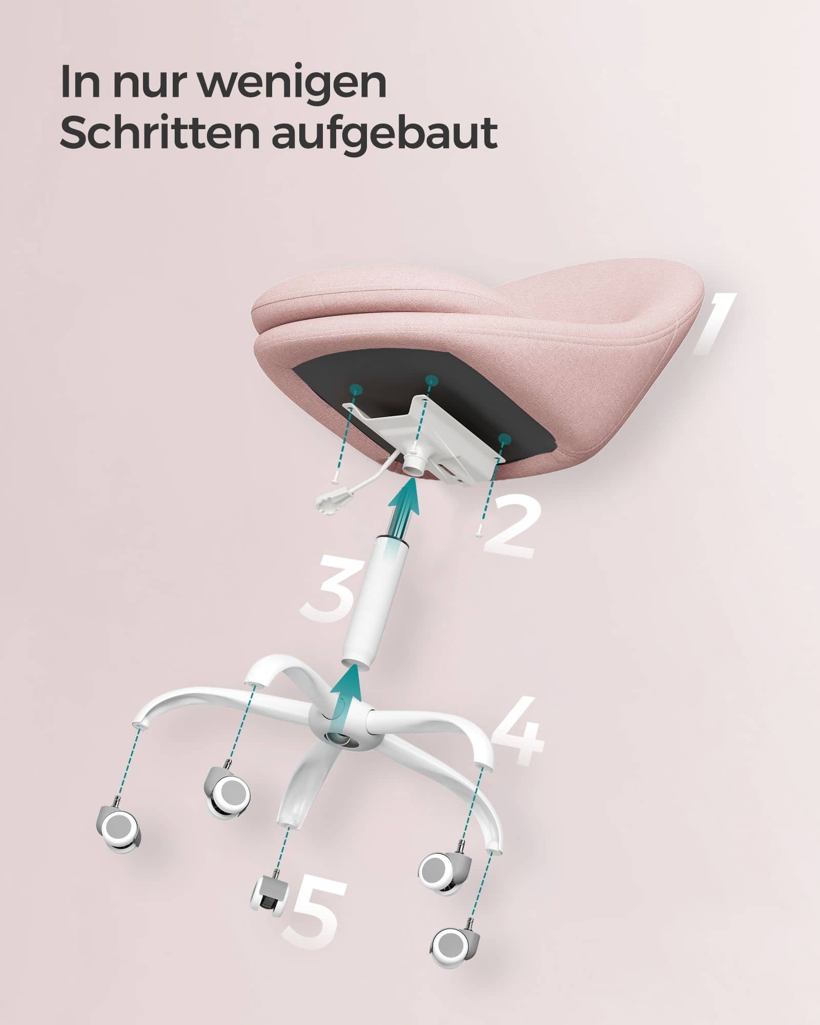 Homeoffice Stuhl höhenverstellbar rosa-B34OBG020P01 Homeoffice Stuhl höhenverstellbar rosa-B34OBG020P01