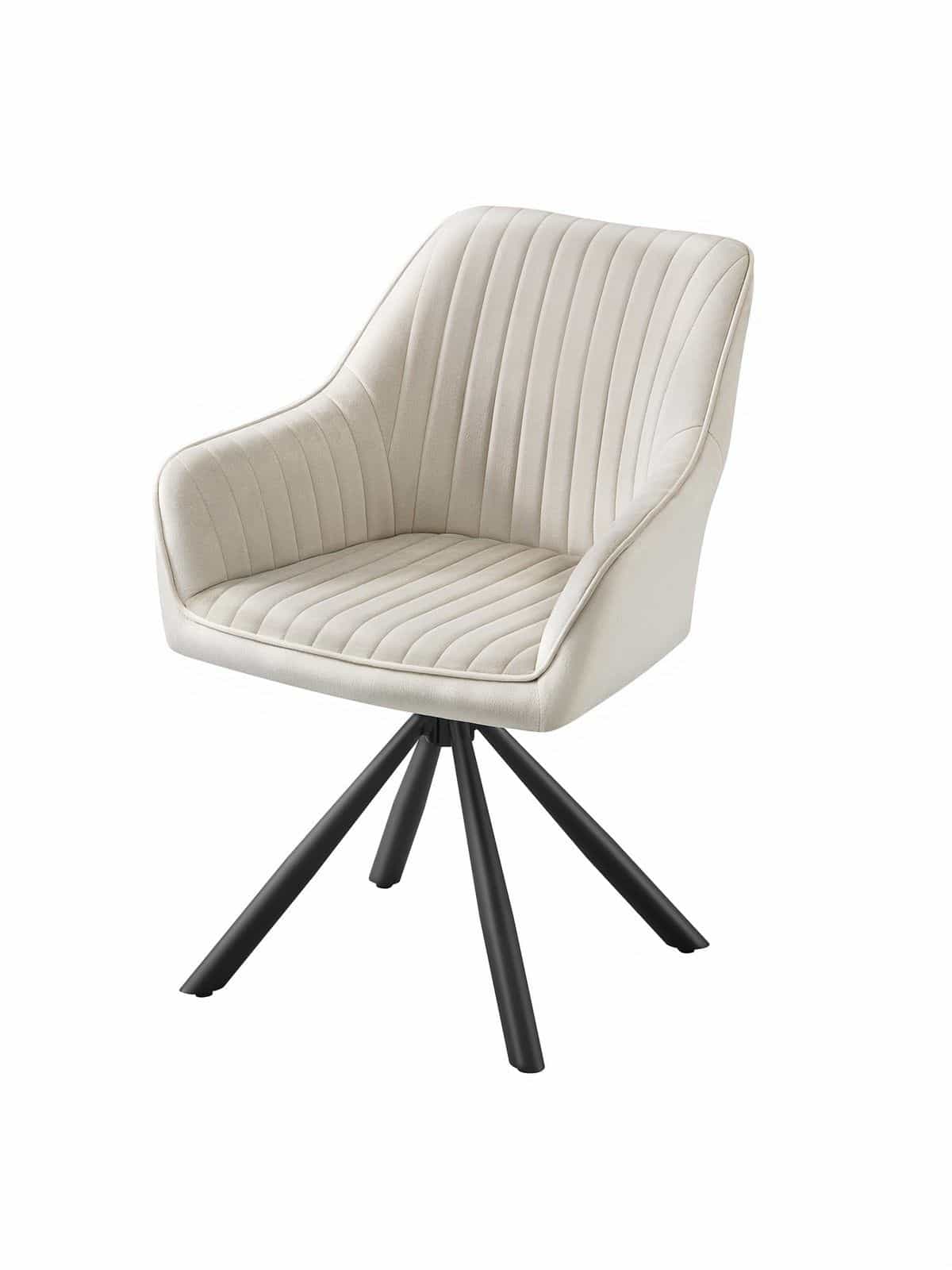 Esszimmerstuhl, drehbar, Samt