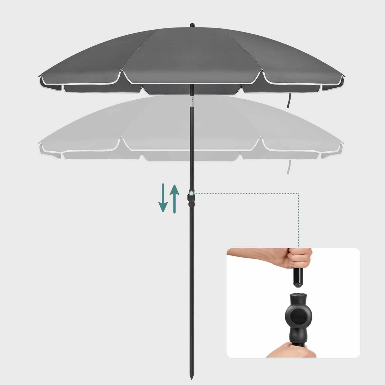 Sonnenschirm Ø 200 cm knickbar Sonnenschirm Ø 200 cm knickbar