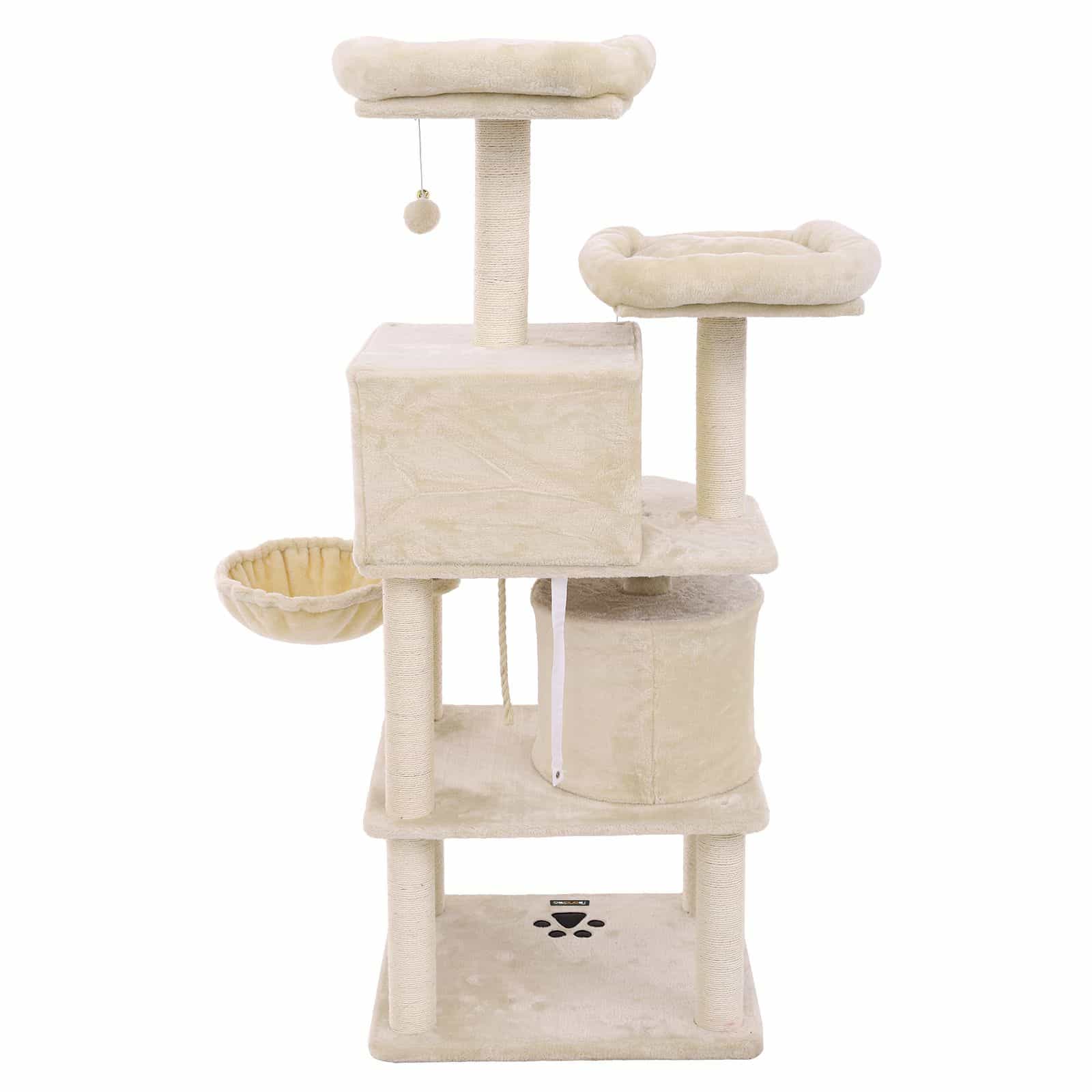 Kratzbaum 2 Höhlen 152 cm Beige-PCT90M Kratzbaum 2 Höhlen 152 cm Beige-PCT90M