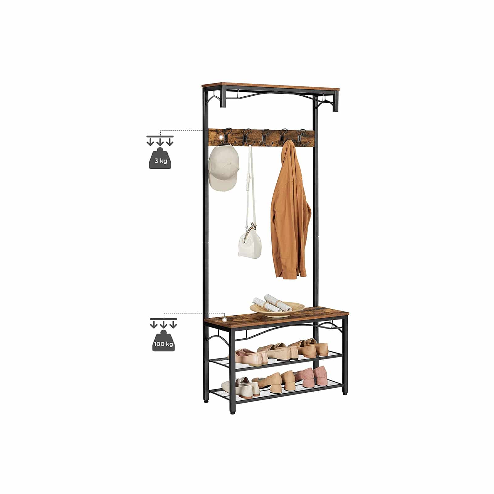 HSR45BX-6693NOFgSDjX8Q Industriestil Garderobe & Schuhregal