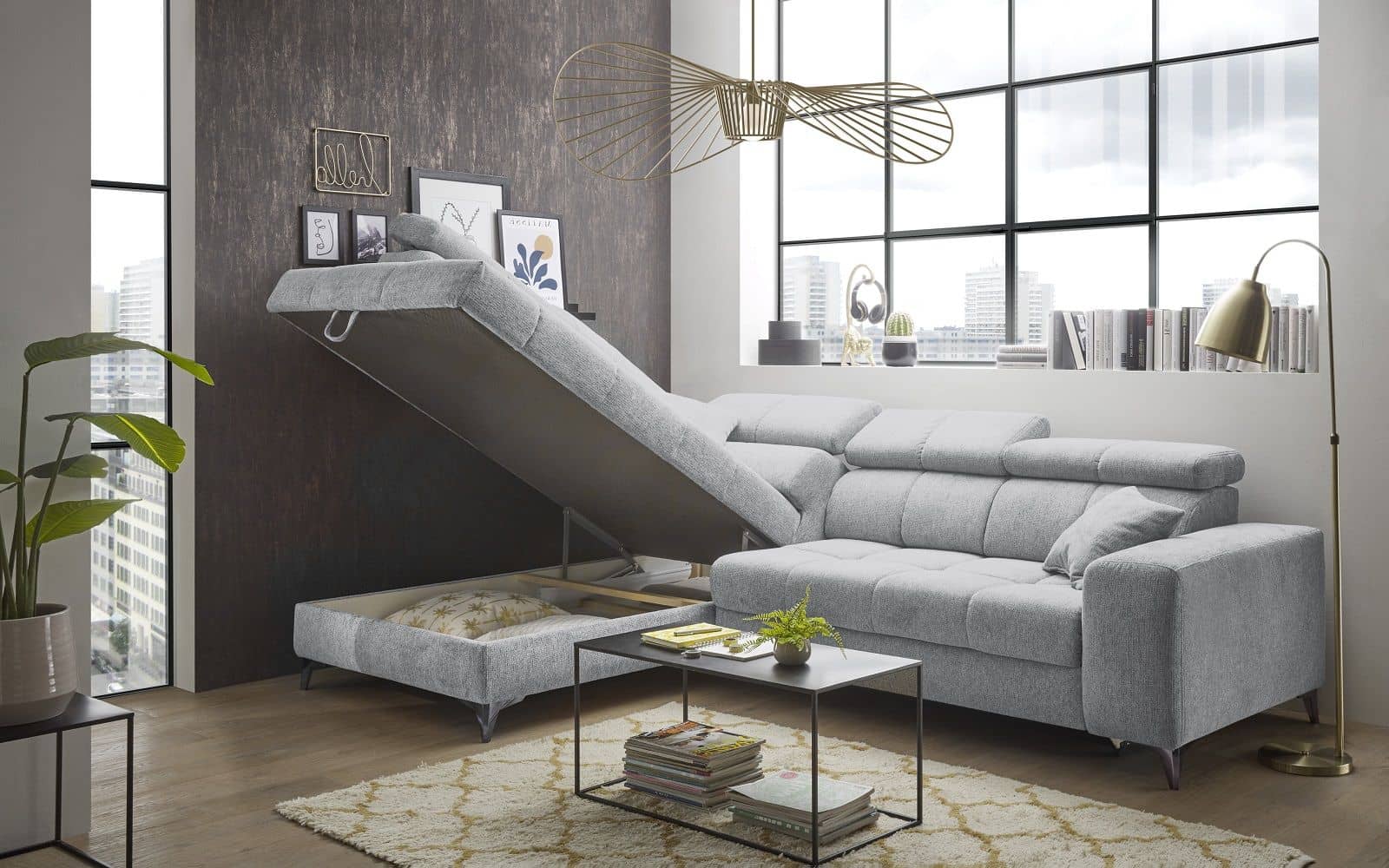 Ecksofa mit elektronischer Wallaway-Funktion - Sydney Ecksofa mit elektronischer Wallaway-Funktion - Sydney