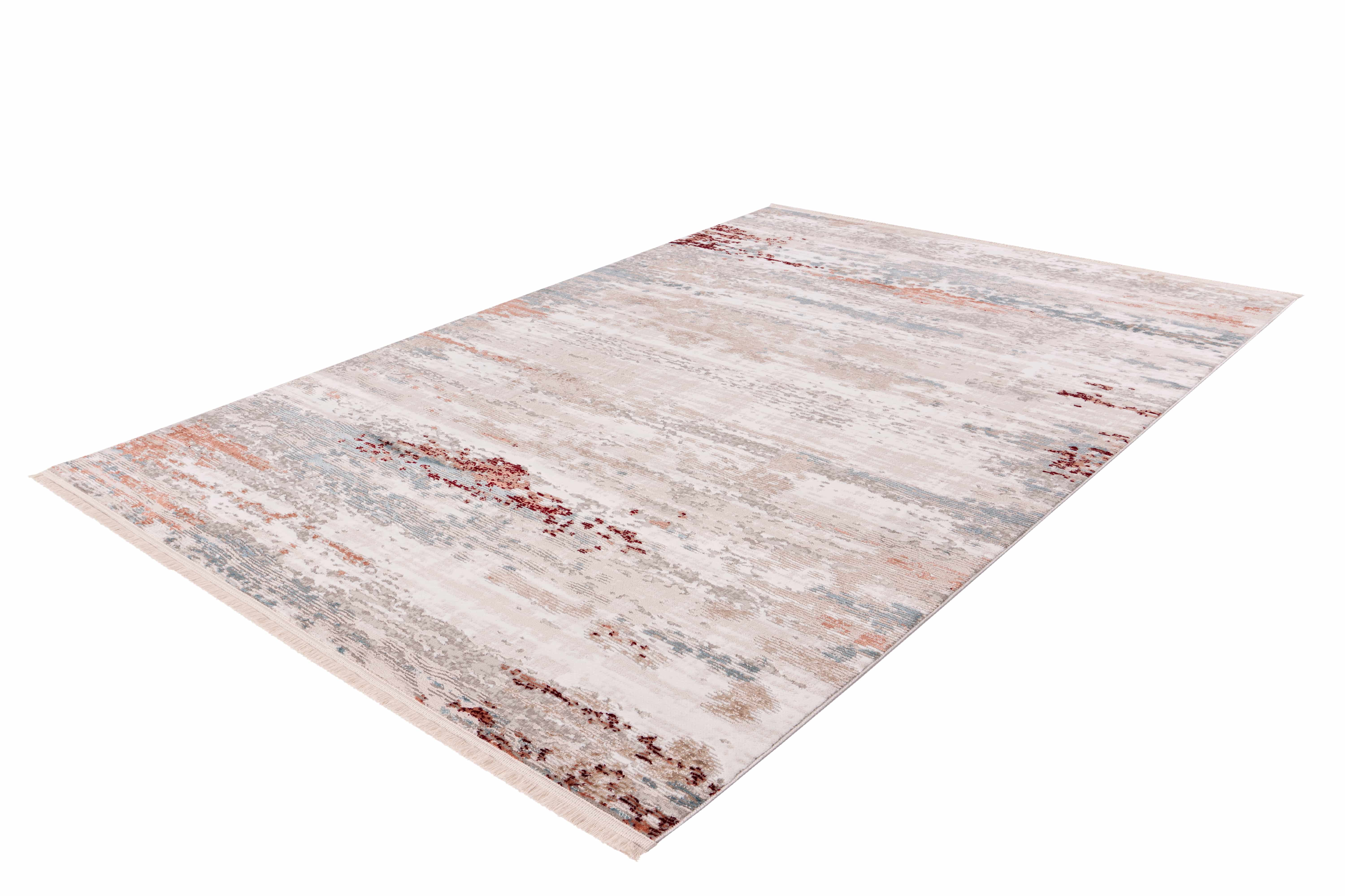 Teppich Akropolis 325 Grau / Lachsrosa 80cm x 150cm | Vintage-Teppich