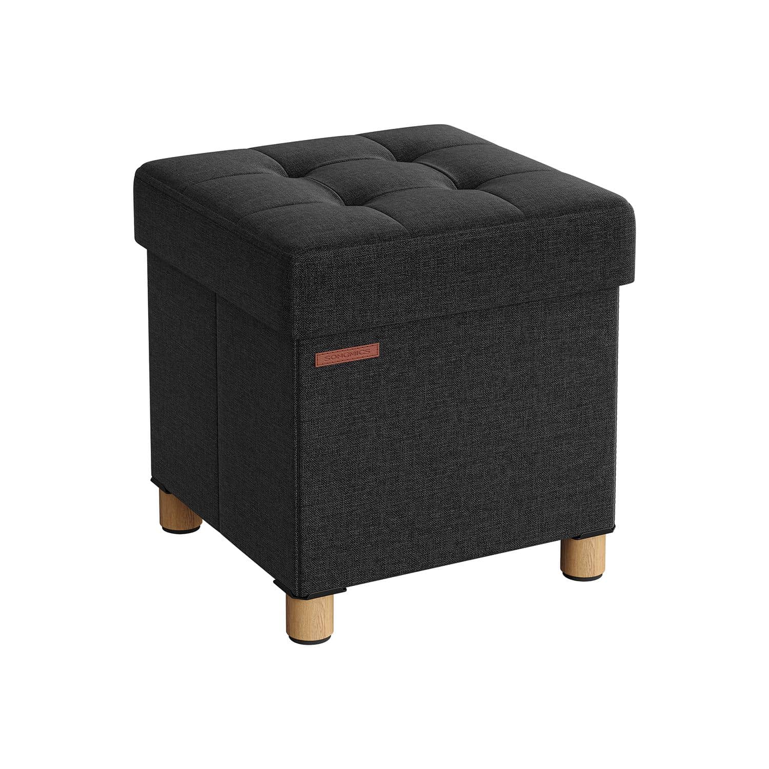 Sitzbank klappbar 38 x 38 x 40 cm mit Stauraum schwarz-LSF014B11 Sitzbank klappbar 38 x 38 x 40 cm mit Stauraum schwarz-LSF014B11
