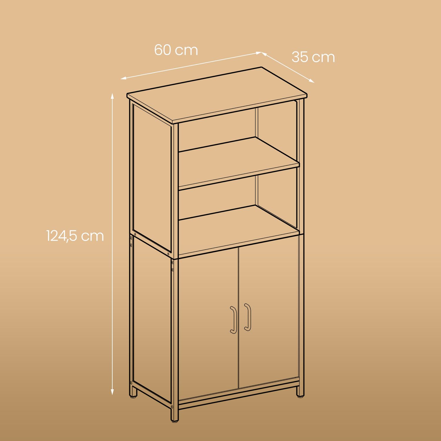 Multifunktionaler Aufbewahrungsschrank