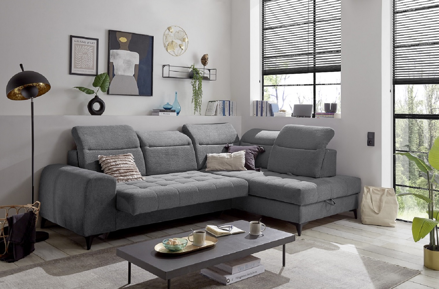 Rockdale – Das Ecksofa mit elektrischer Sitztiefenverstellung und modernem Komfort
