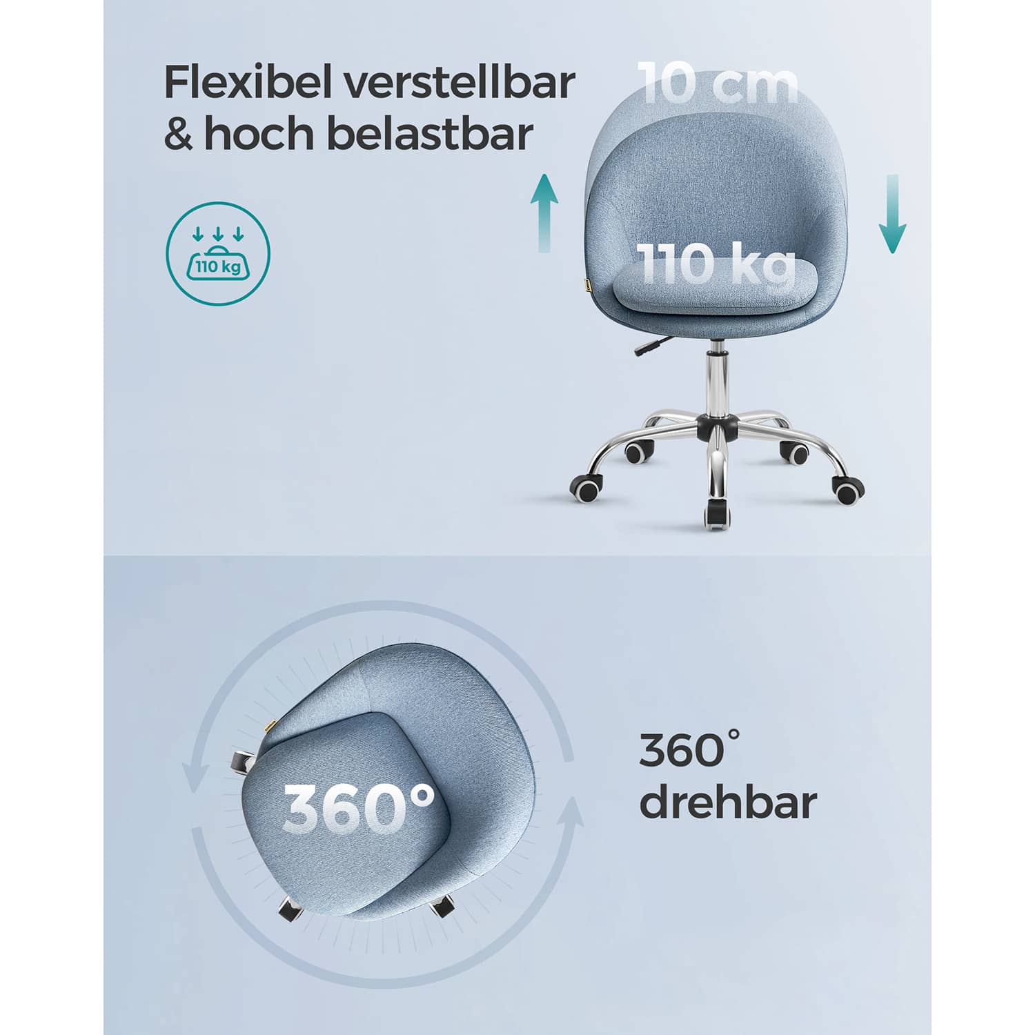 Drehstuhl blau Drehstuhl blau