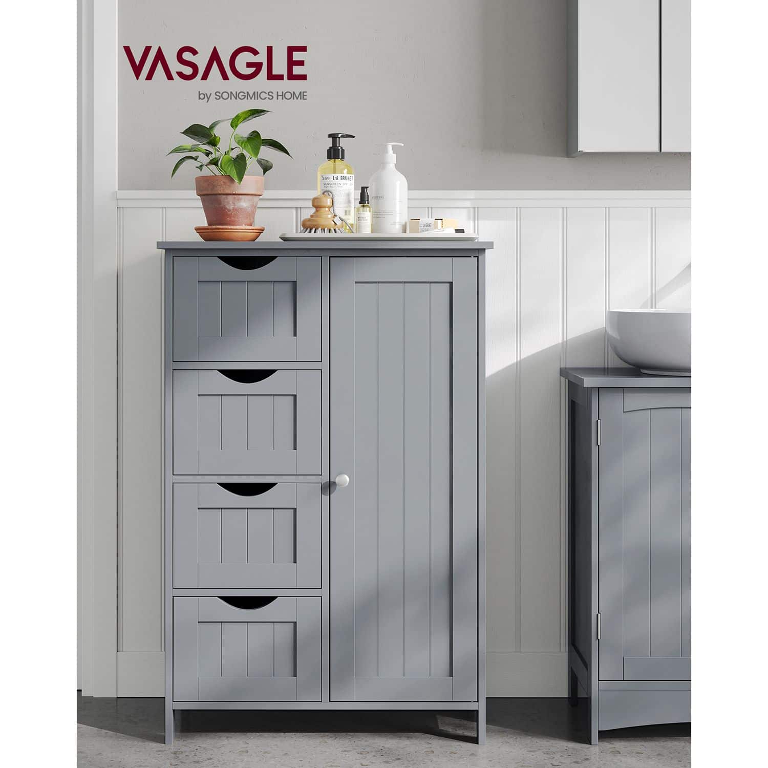 Badezimmerschrank mit 4 Schubladen Badezimmerschrank mit 4 Schubladen
