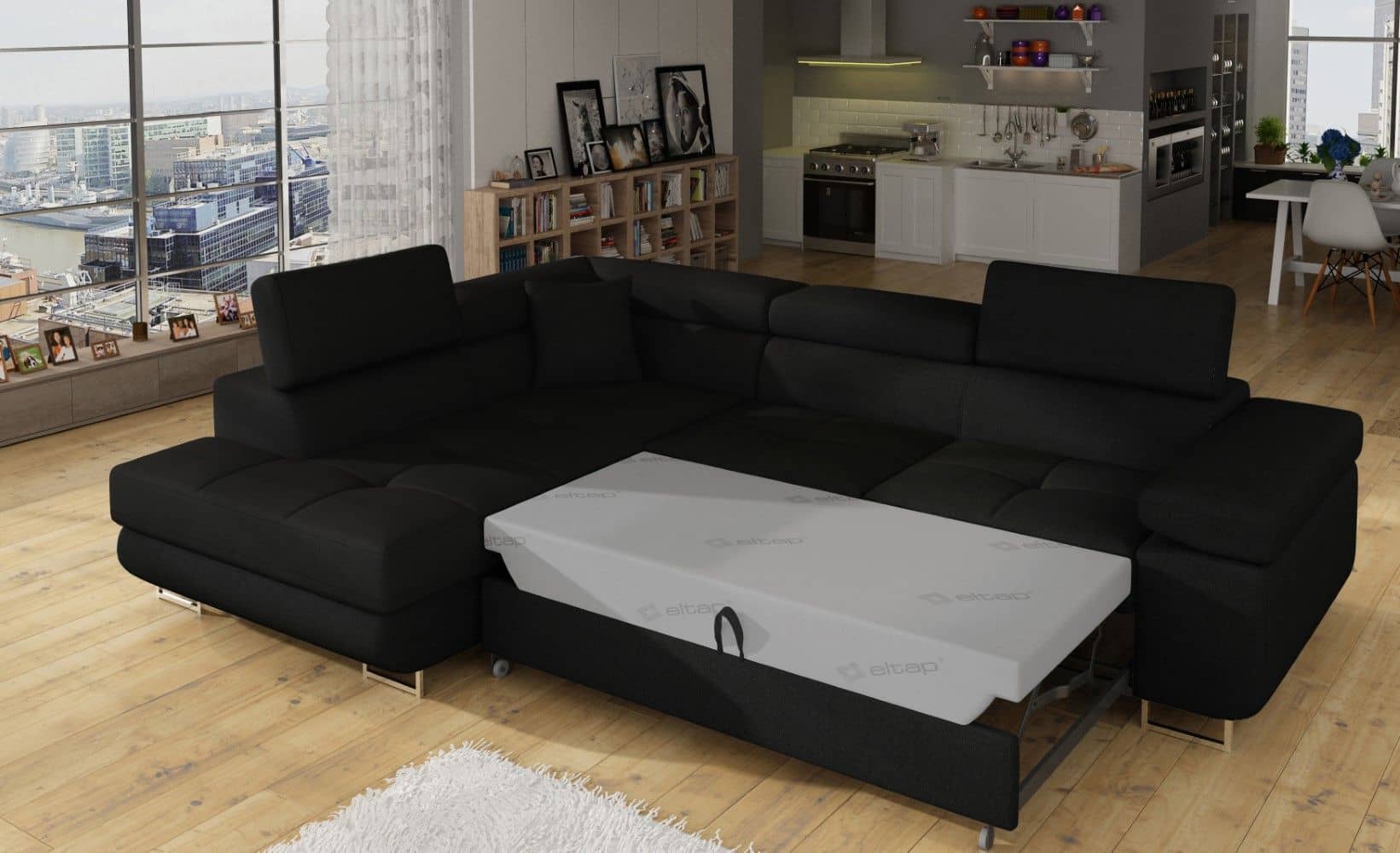 Eltap Ecksofa Anton mit Schlaffunktion & Bettkasten | Sawana Eltap Ecksofa Anton mit Schlaffunktion & Bettkasten | Sawana