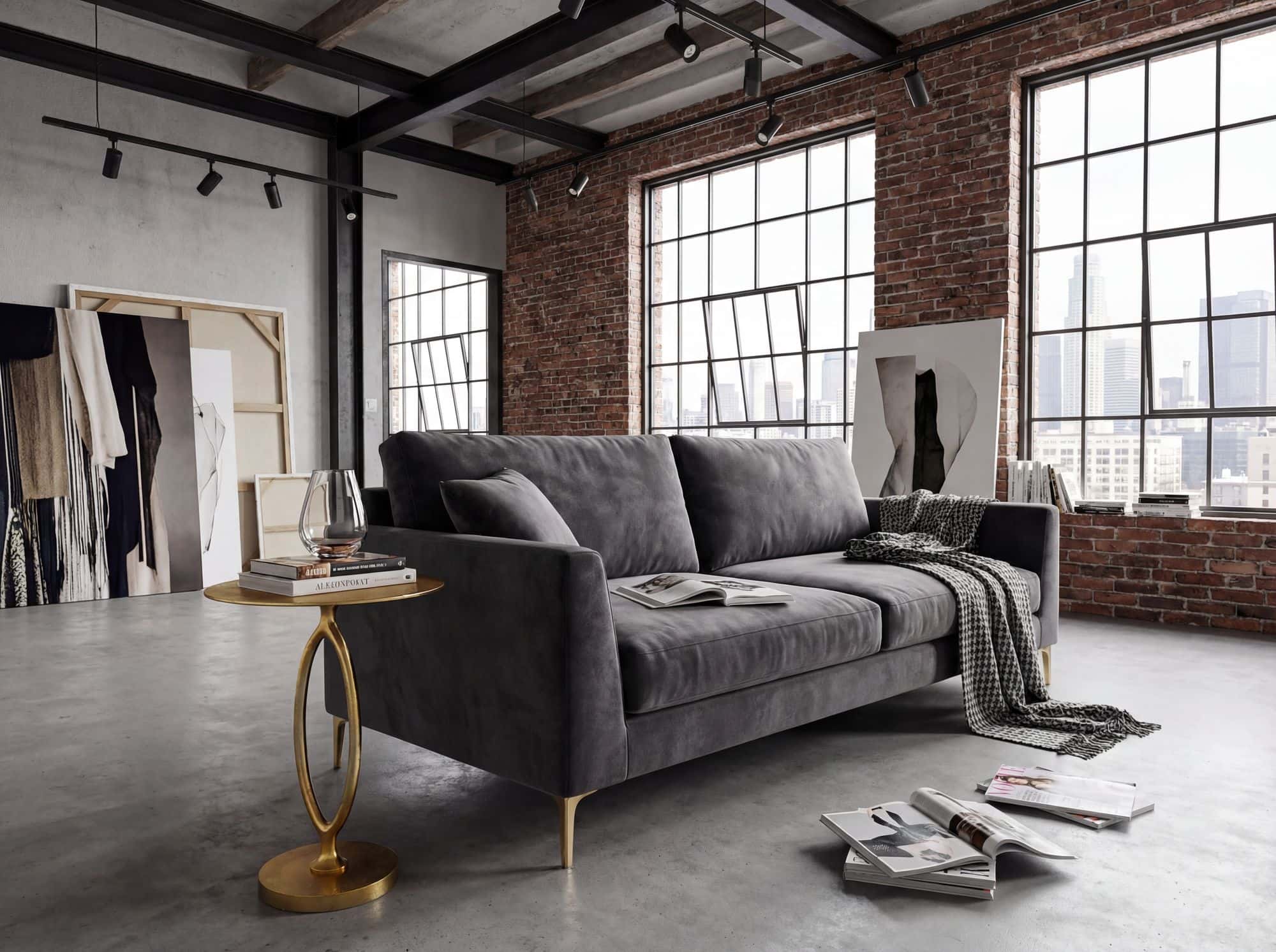 Beistelltisch Aluminium 44cm Rund Gold - Design Metalltisch - Extravaganter Wohnzimmertisch - Moderner Couchtisch Metall - Edler Anstelltisch Handmade Beistelltisch Aluminium 44cm Rund Gold - Design Metalltisch - Extravaganter Wohnzimmertisch - Moderner Couchtisch Metall - Edler Anstelltisch Handmade