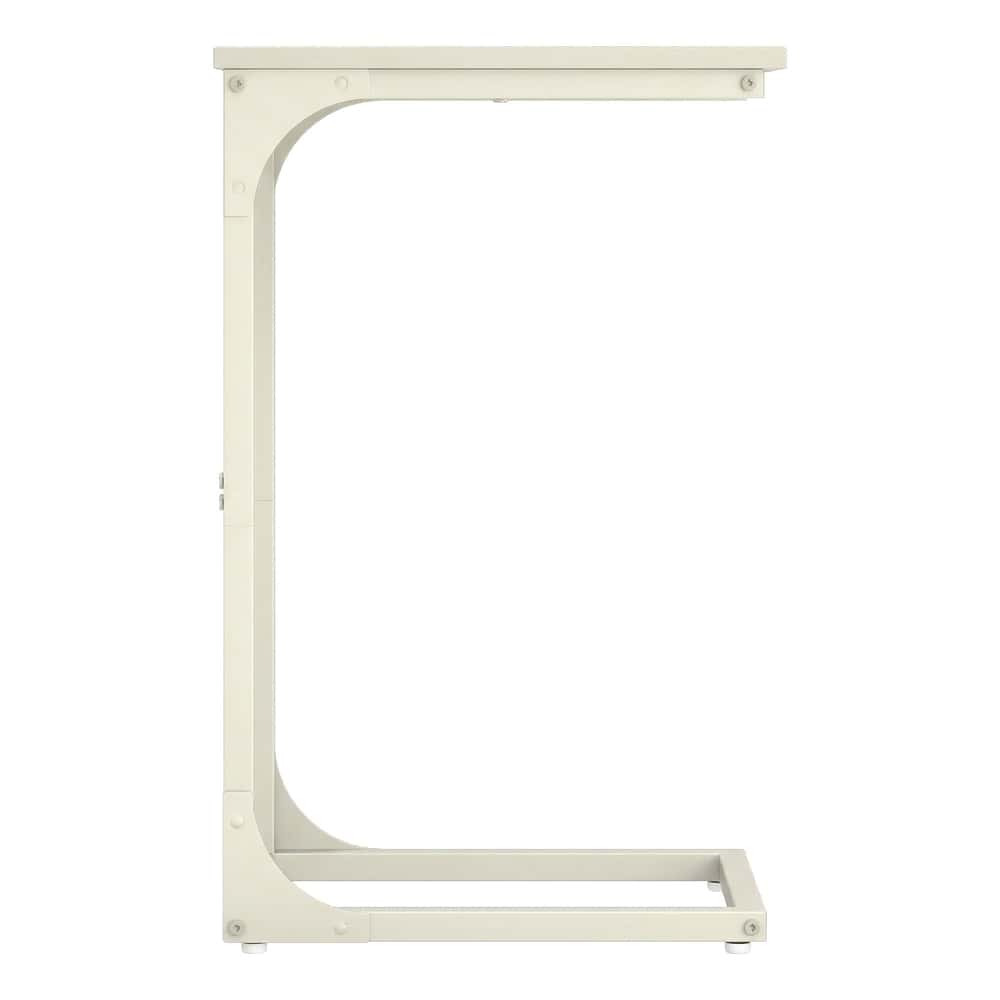 Beistelltisch mit Metallgestell, Beistelltisch für Wohnzimmer, Schlafzimmer