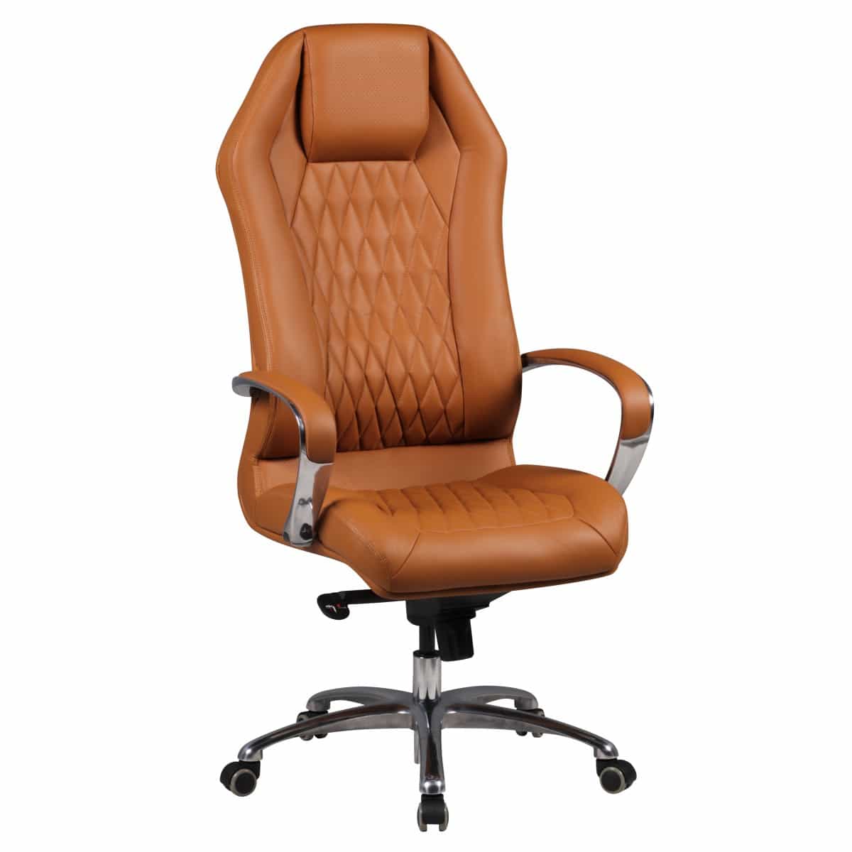 40236-AMSTYLE-Chefsessel-Monterey-Echtleder-caramelZxjTaTqUII8U5 Bürostuhl MONTEREY Echt-Leder Caramel Schreibtischstuhl 120KG Chefsessel hohe Rückenlehne mit Kopfstütze X-XL