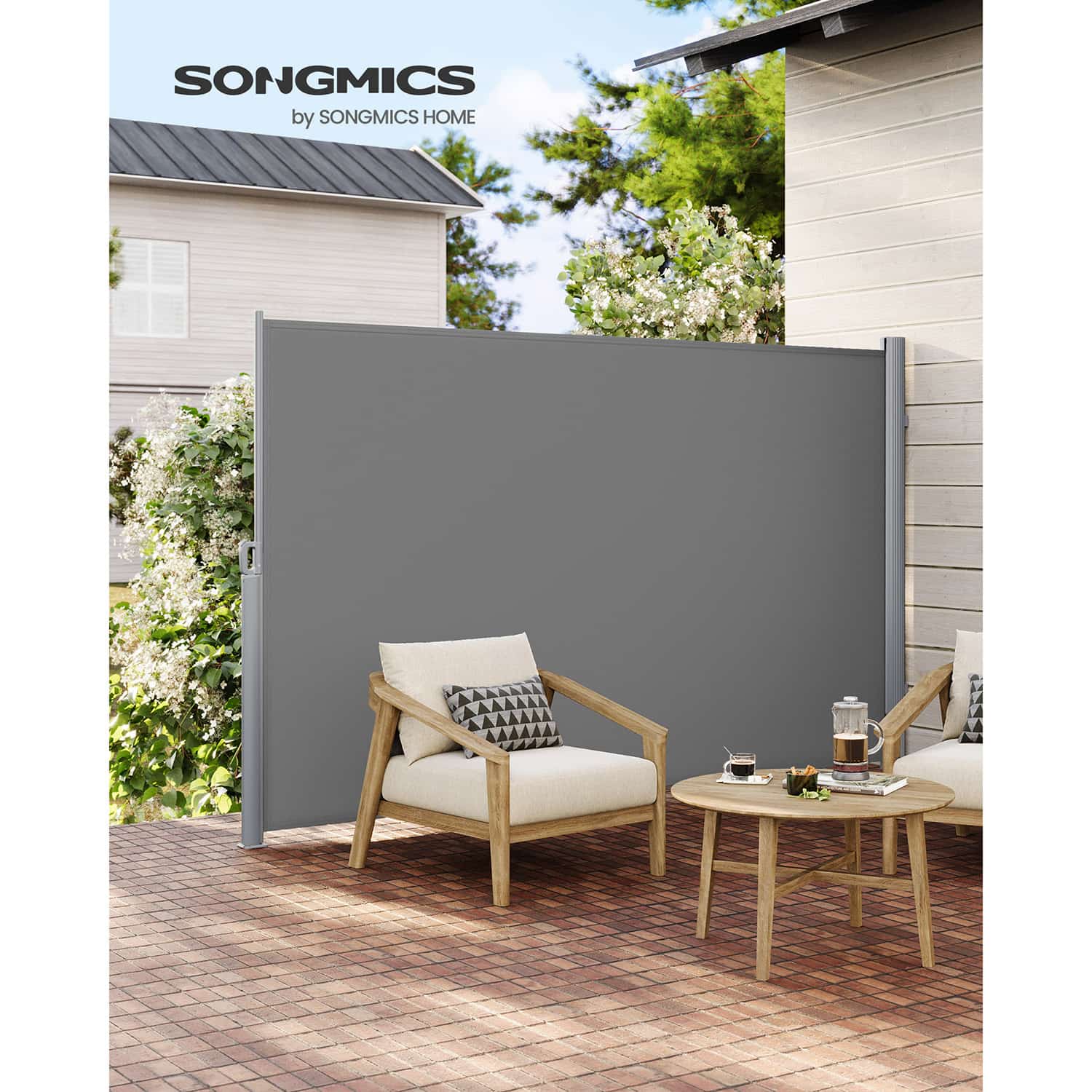 Seitenmarkise ausziehbar 200 x 400 cm für Balkon Seitenmarkise ausziehbar 200 x 400 cm für Balkon
