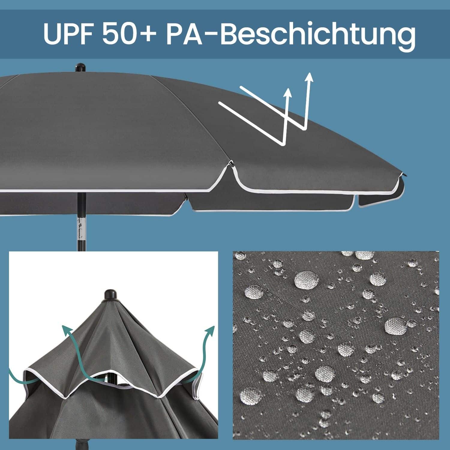 Sonnenschirm 160 cm, Sonnenschutz, UPF 50+ Sonnenschirm 160 cm, Sonnenschutz, UPF 50+