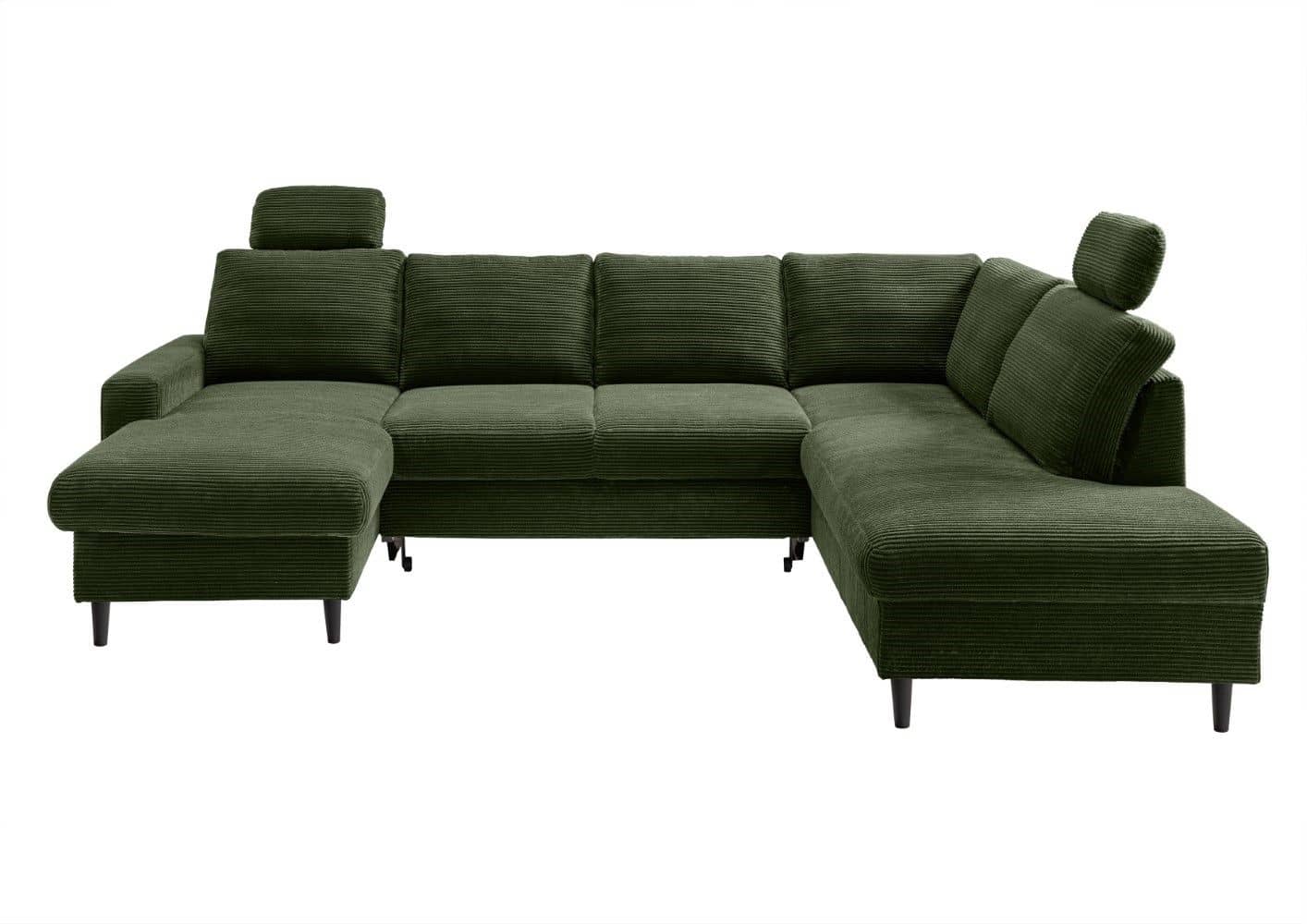 Wohnlandschaft Passo Cord mit Schlaffunktion – Benformato