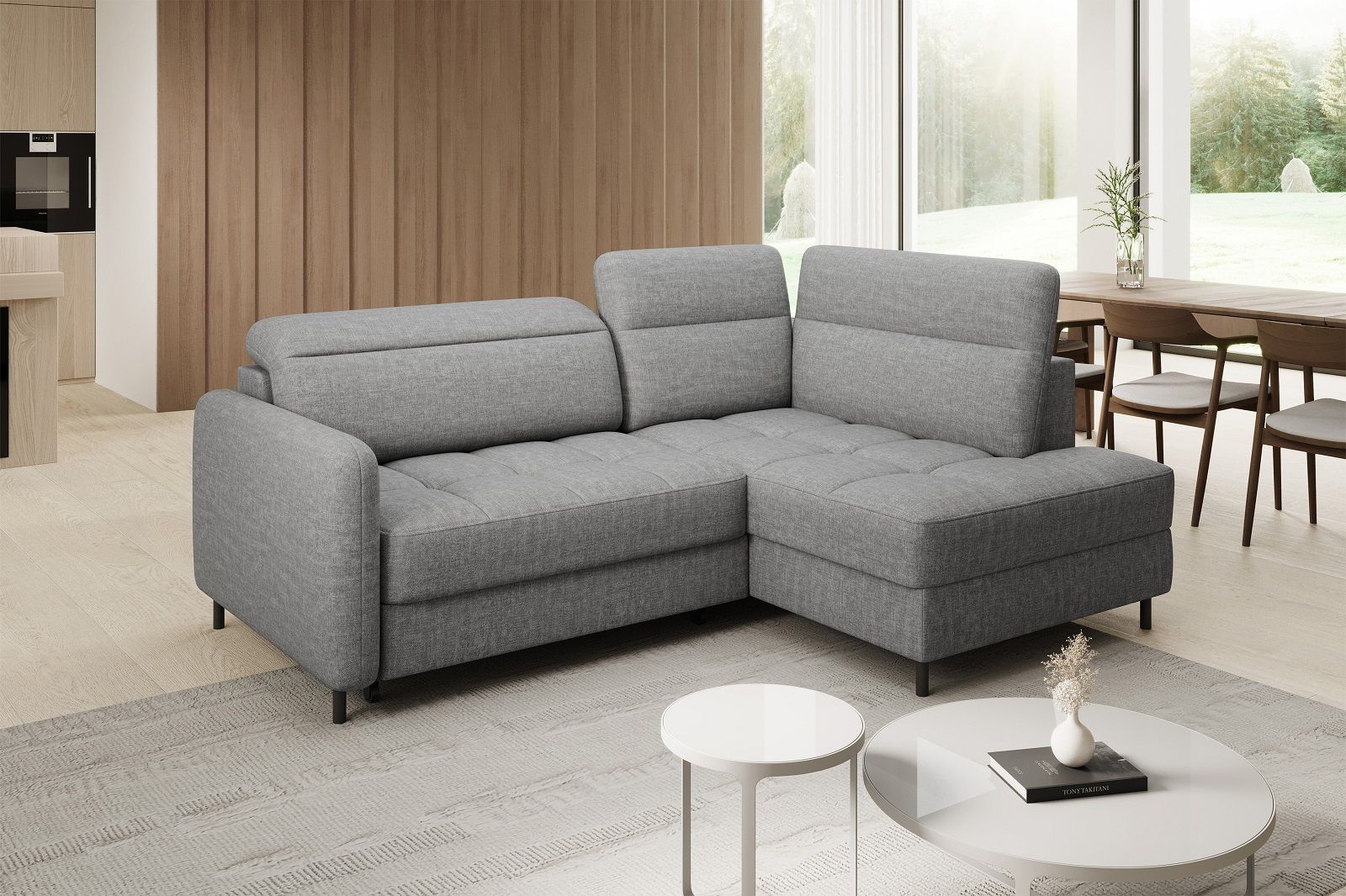 Ecksofa Barea mit Schlaffunktion – Eltap Manhattan Stoff modern Ecksofa Barea mit Schlaffunktion – Eltap Manhattan Stoff modern