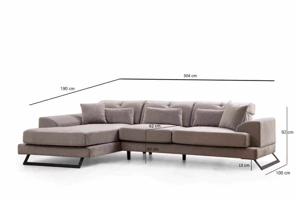 Ecksofa Frido vorstehend links mit verstellbarer Rückenlehne Ecksofa Frido vorstehend links mit verstellbarer Rückenlehne