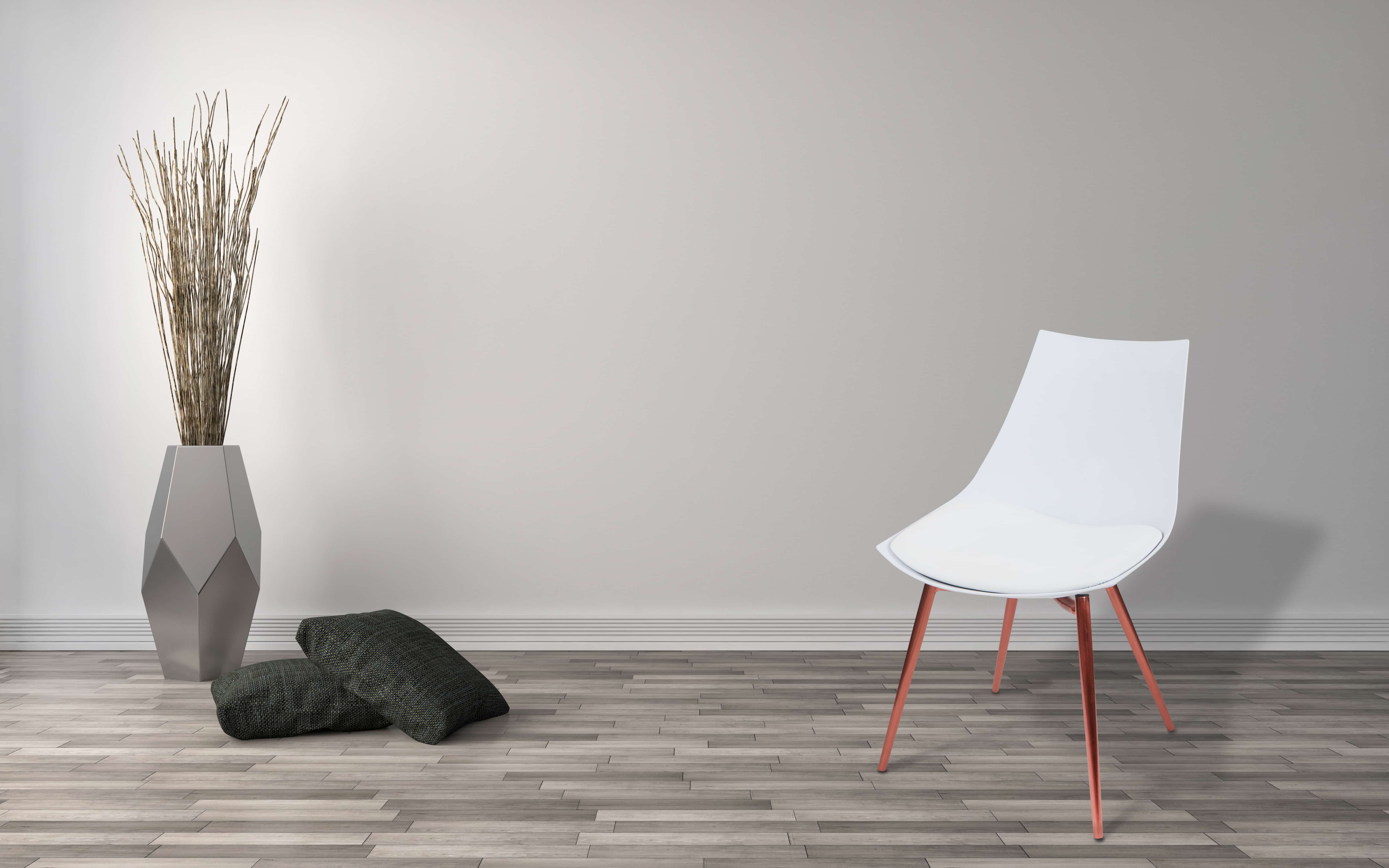 Stuhl Dakota 210 4er-Set Weiß / Kupfer Stuhl Dakota 210 4er-Set Weiß / Kupfer