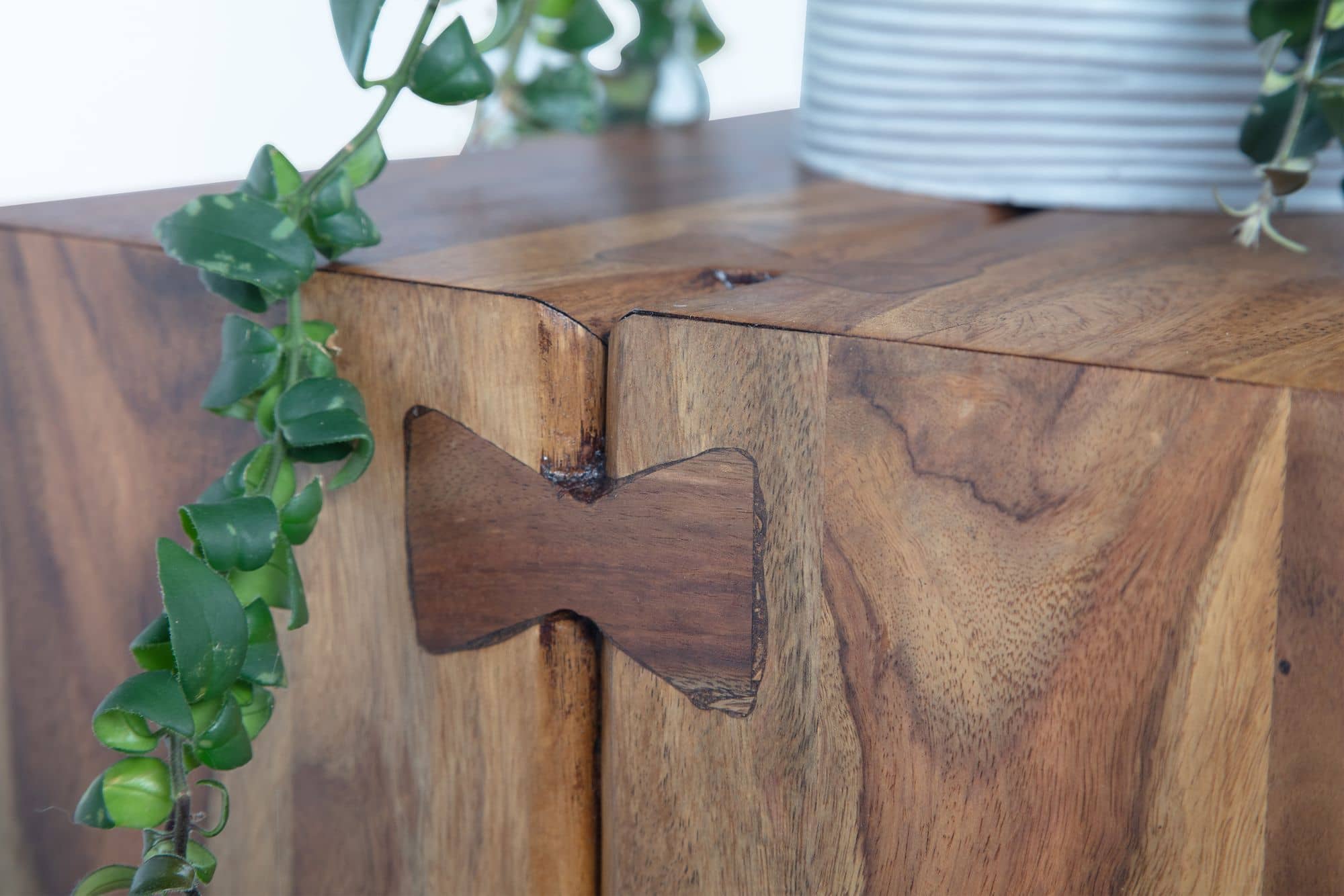75566-WOHNLING-Beistelltisch-Sheesham-Massivholz-Metall-45x30x45-cm-Anstelltisch-4 Beistelltisch 45x30x45 cm Sheesham