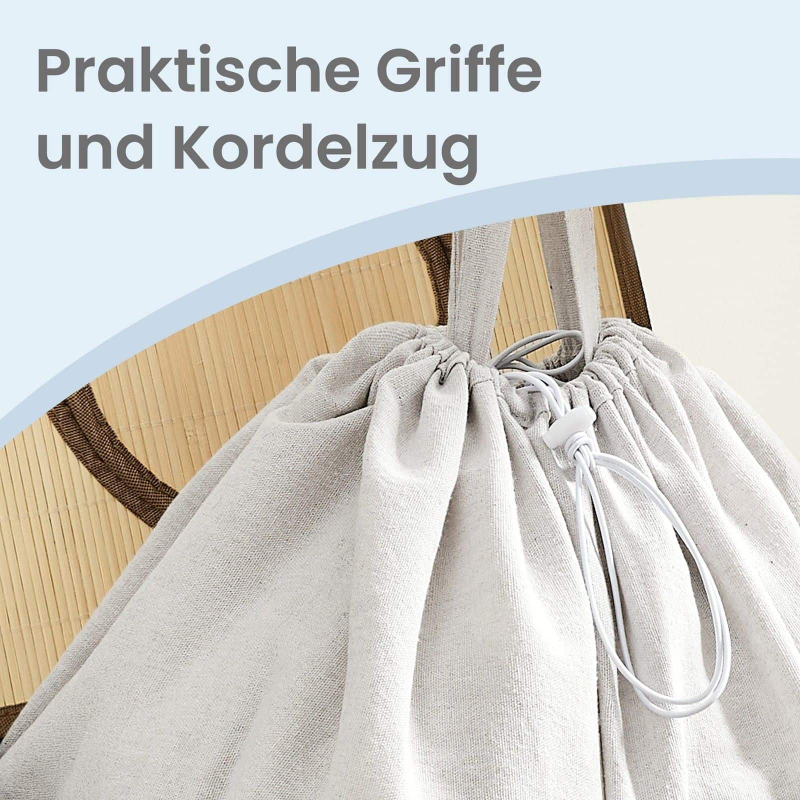 Pfandflaschen-Sammelbehälter, 95 L Pfandflaschen-Behälter, Bambus