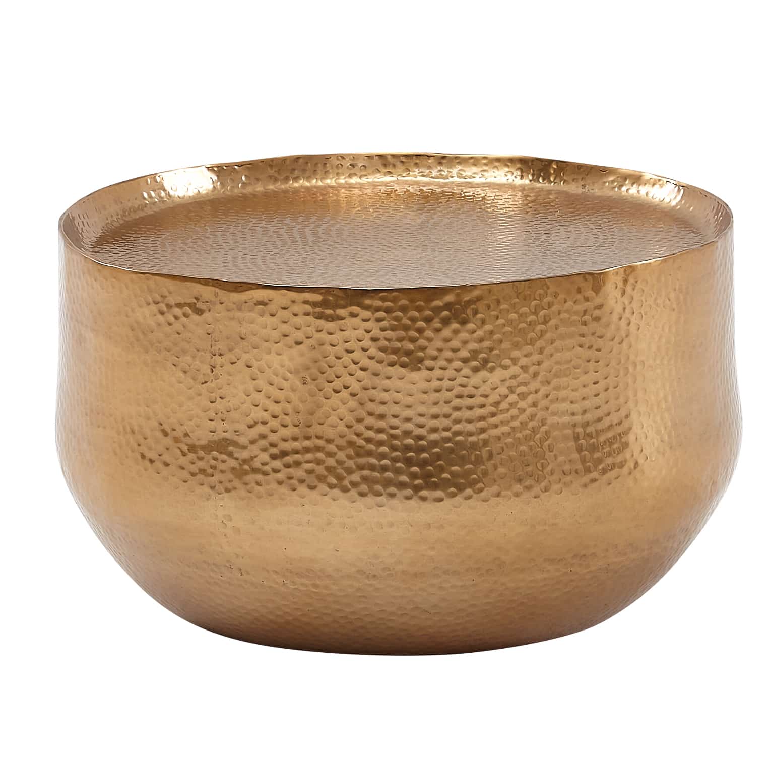 63444-WOHNLING-Couchtisch-Aluminum-Gold-60x60x35-cm-WL6-454-WL6-454_1 Couchtisch Aluminium Gold 60x60x35 cm Wohnzimmertisch Hammerschlag