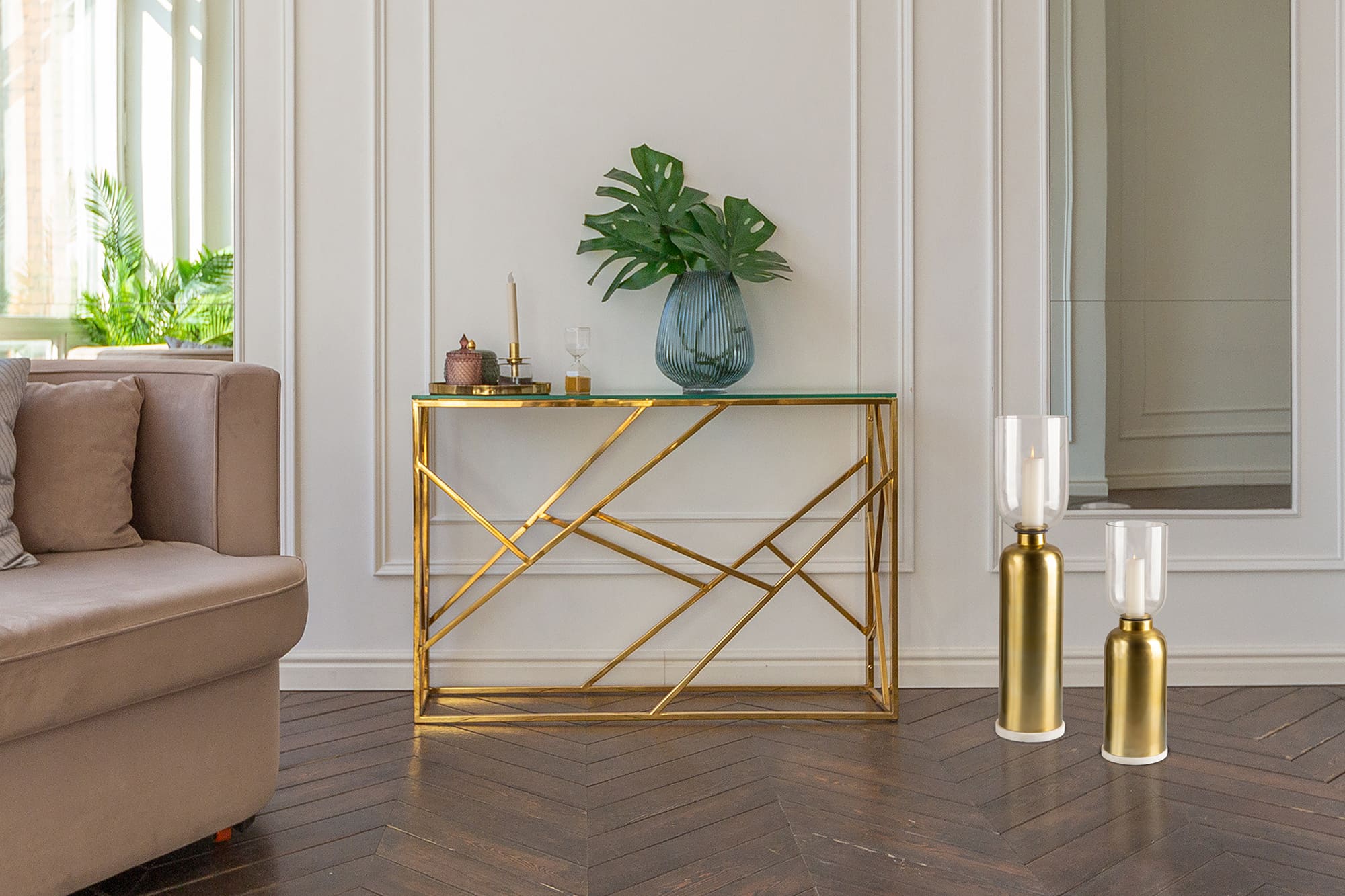 Bodenkerzenhalter Shanti 125 Schwarz