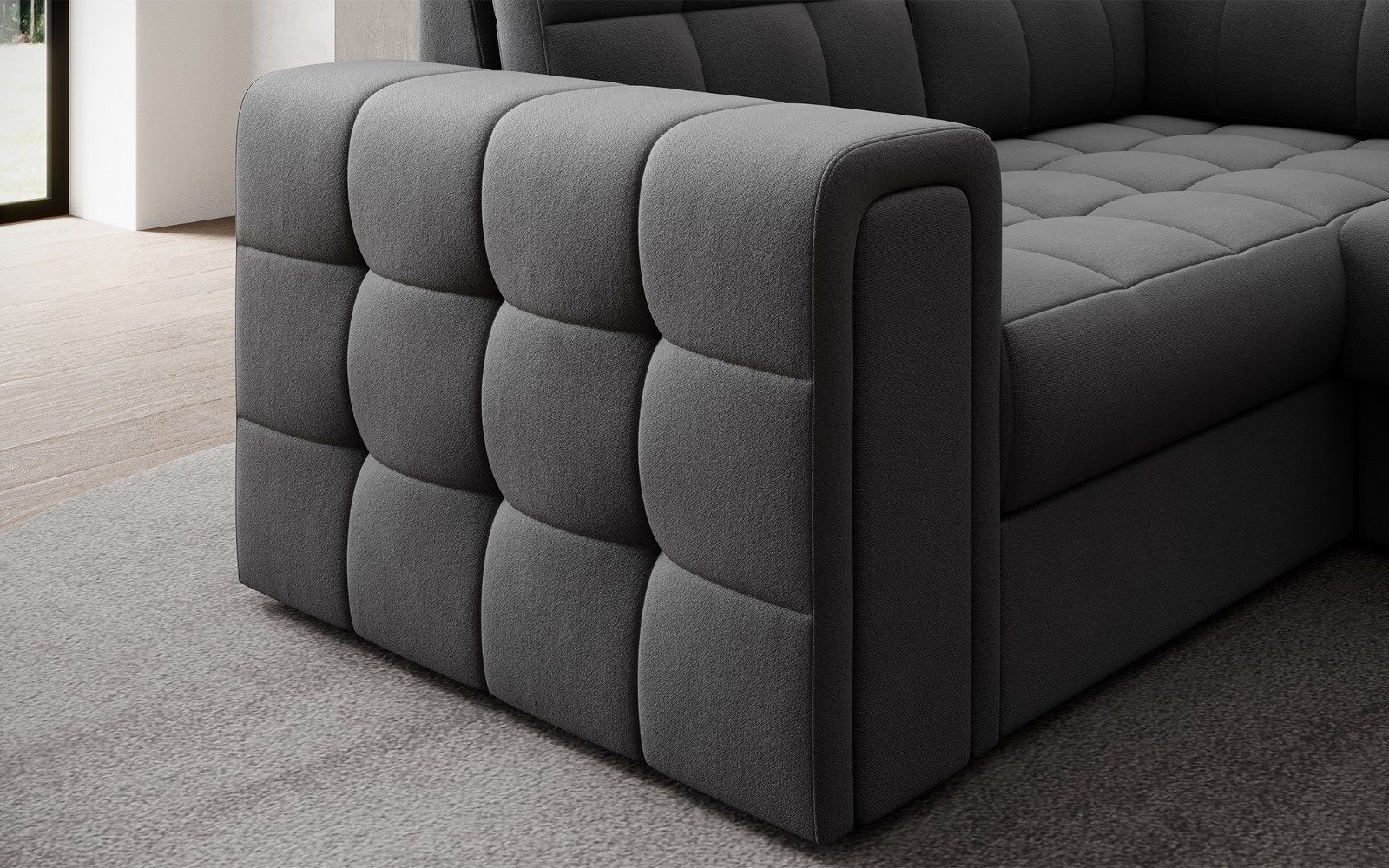 Wohnlandschaft Blewett Sola mit Schlaffunktion von Eltap