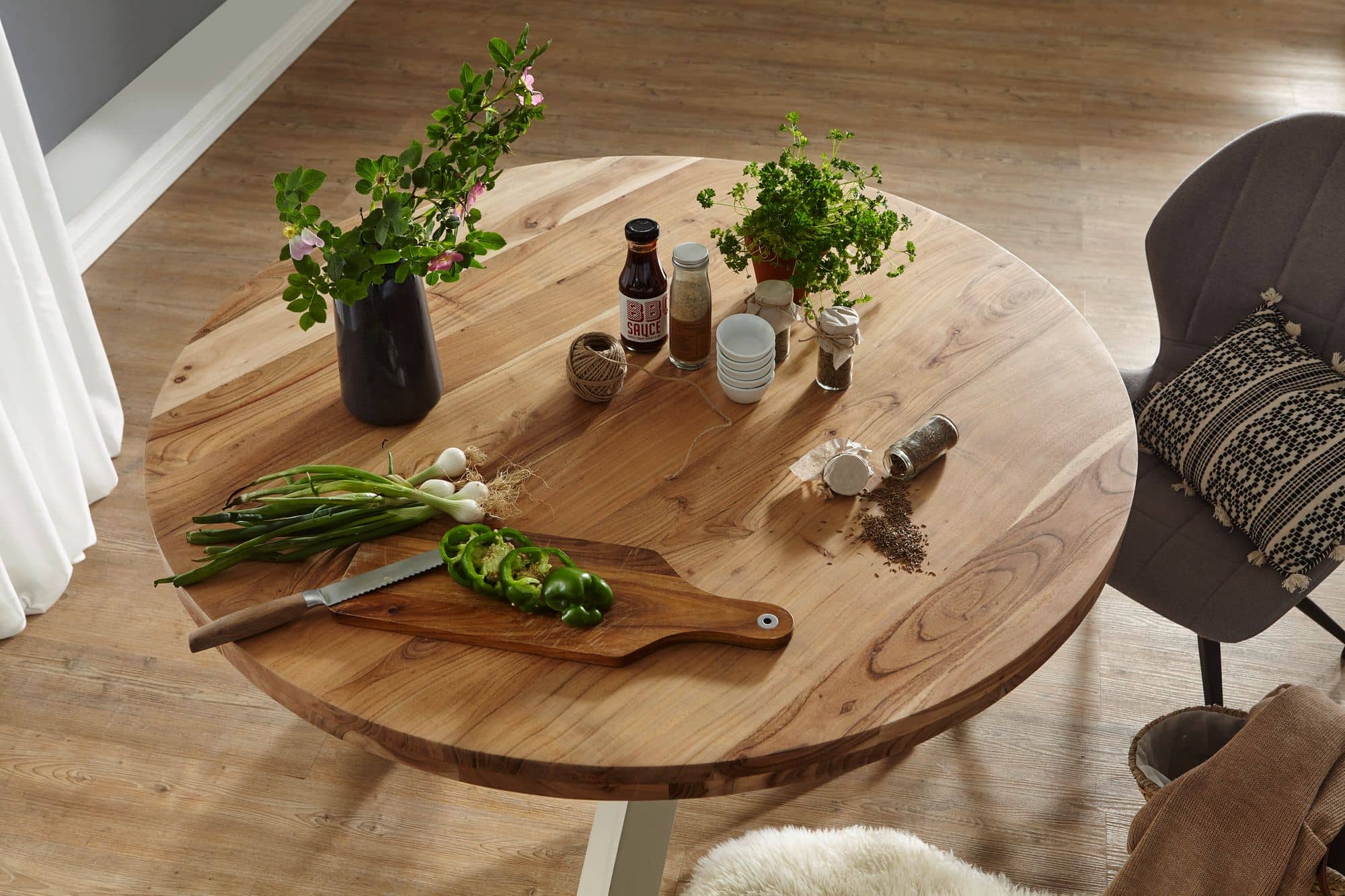43612-WOHNLING-Design-Esszimmertisch-BOHA-rund-120-cm-x-75-cm-Akazie-Massiv-Holz-Landhaus-Esstisch-4-Personen-Kuechentisch-Tisch-fuer-Esszimmer-braun-Esstisch-Esszimmertisch-Spei_2JkJwNBAukKgWa Design Esszimmertisch BOHA rund Ø 120 cm x 75 cm Akazie Massiv-Holz