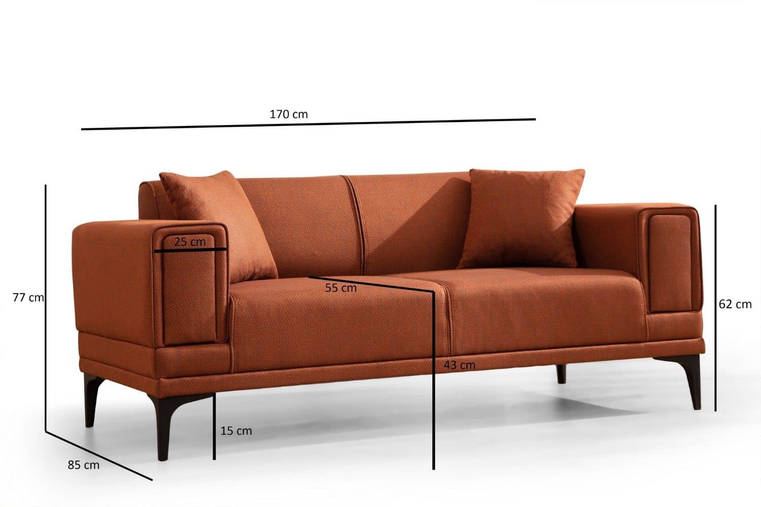 2-Sitzer-Sofa Horizon – Mikrofaser | verschiedene Farben wählbar 2-Sitzer-Sofa Horizon – Mikrofaser | verschiedene Farben wählbar