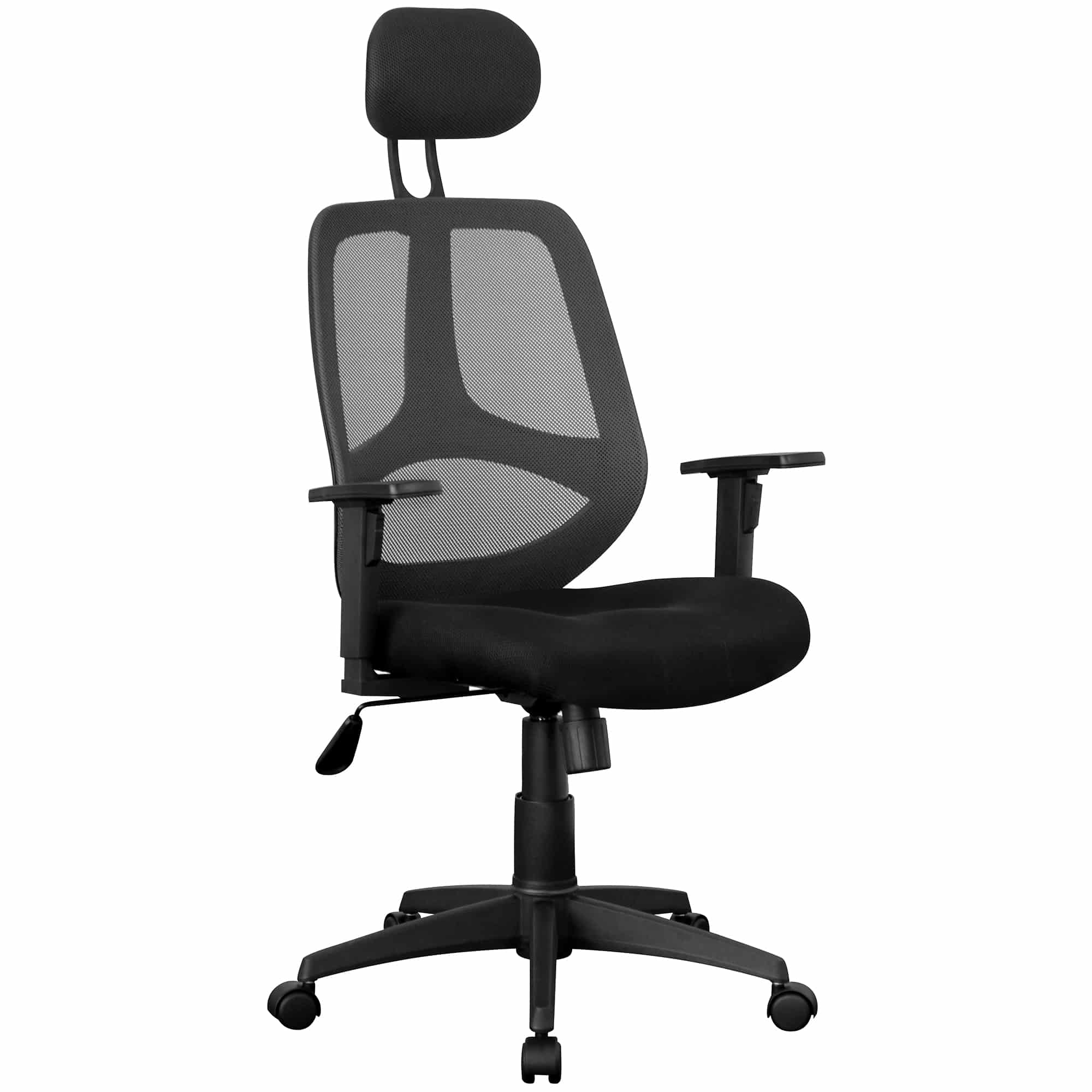 Bürostuhl Stoffbezug Schreibtischstuhl 120 kg Armlehne schwarz Chefsessel Drehstuhl Kopfstütze X-XL Bürostuhl Stoffbezug Schreibtischstuhl 120 kg Armlehne schwarz Chefsessel Drehstuhl Kopfstütze X-XL